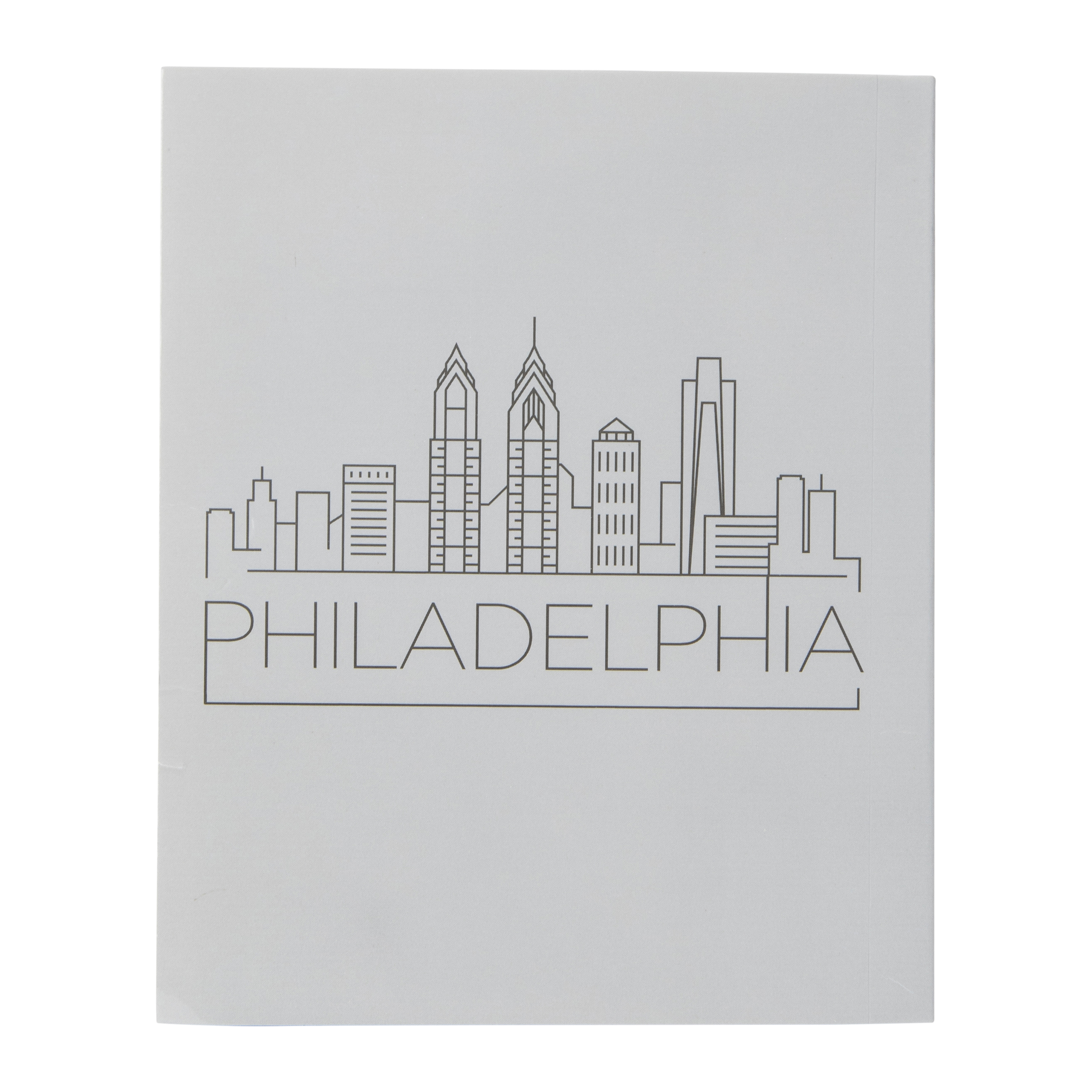 Philadelphia Skyline Mini Notepad