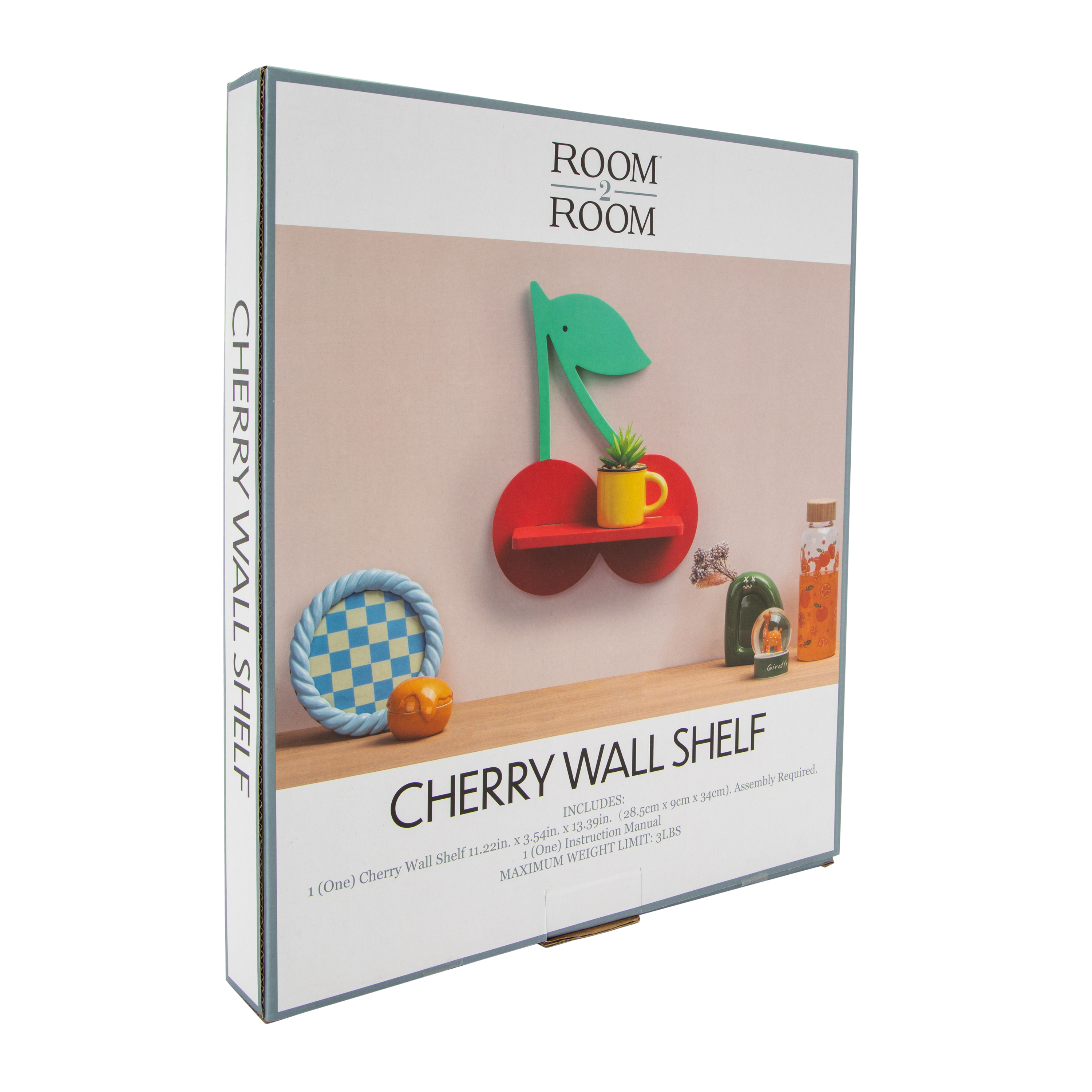 Cherry Shaped Wall Shelf 11.22 x 13.39in