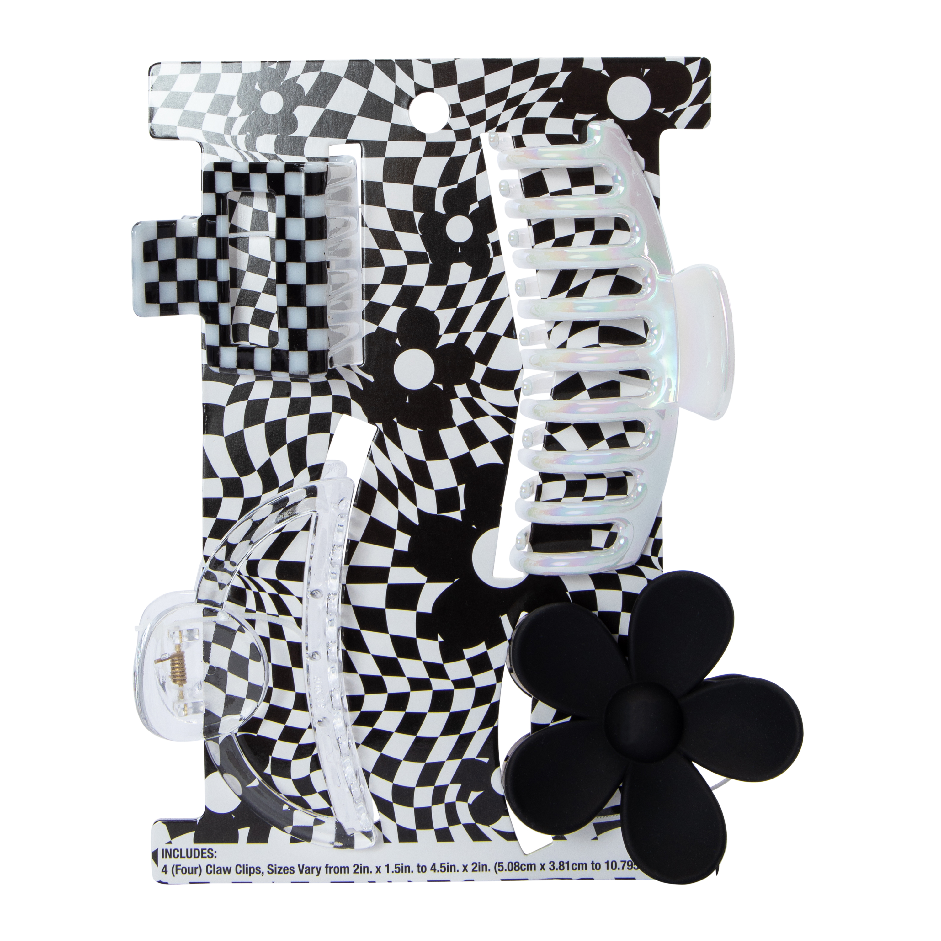 Trendy Claw Clips 4-Count