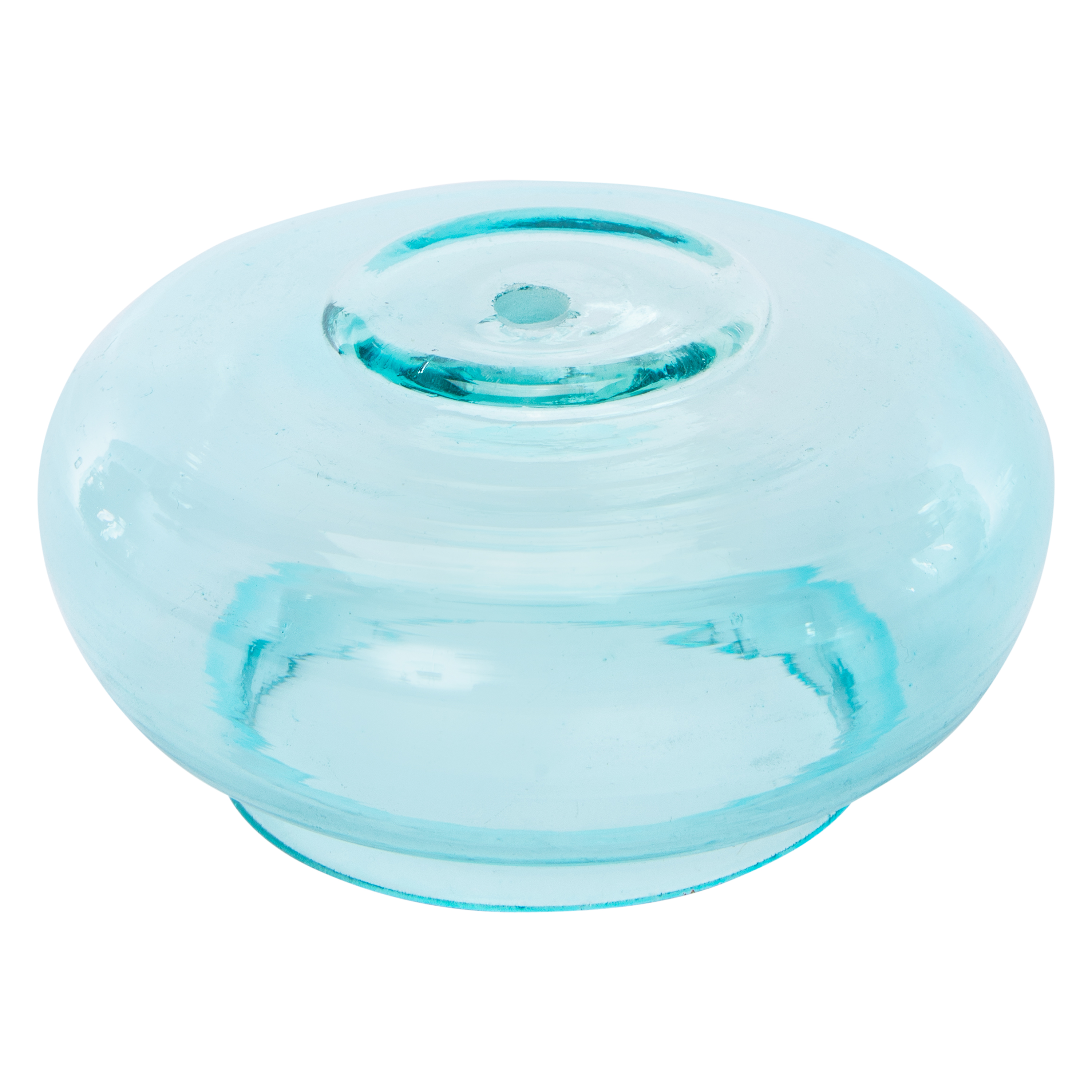 Round Glass Incense Holder 3.5in x 1.5in