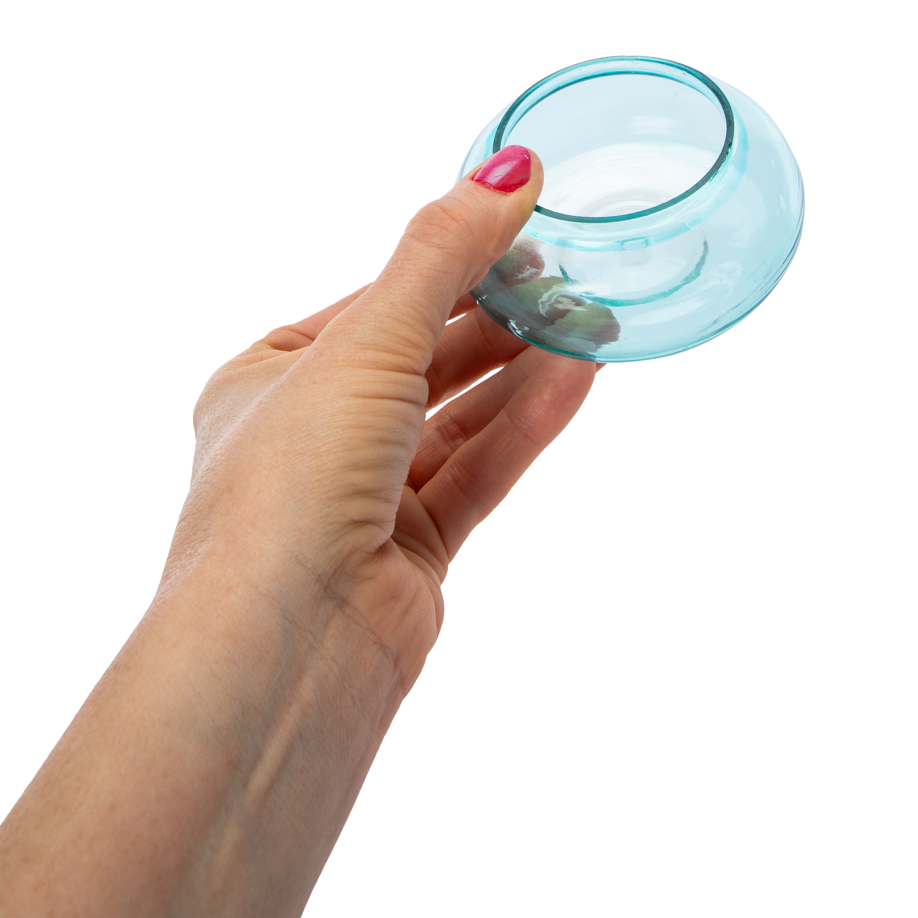 Round Glass Incense Holder 3.5in x 1.5in