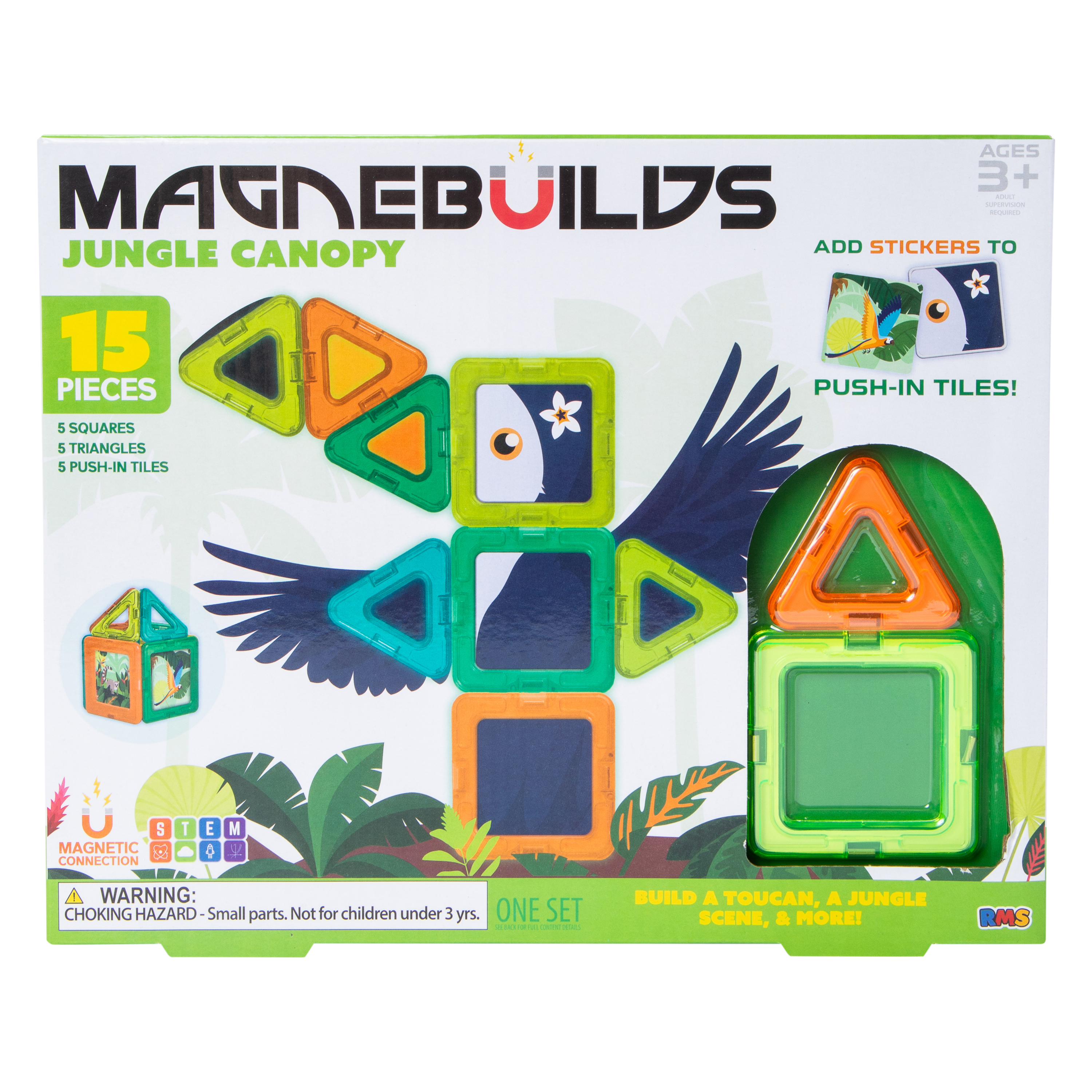 Five Below Grafix® Magnebuilds Magnetic Building Blocks 15