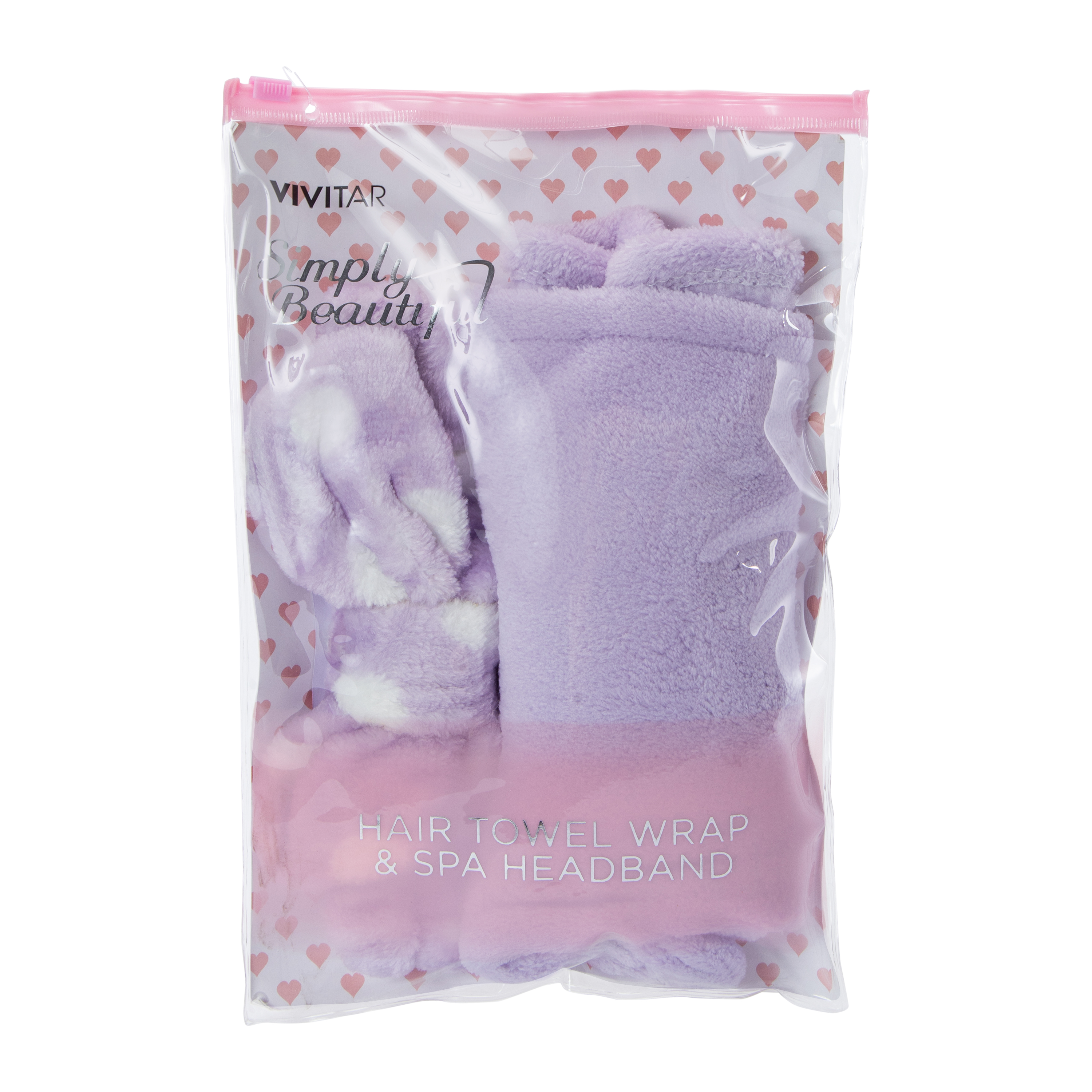 Vivitar® Hair Towel Wrap & Spa Headband Set 2-Pack