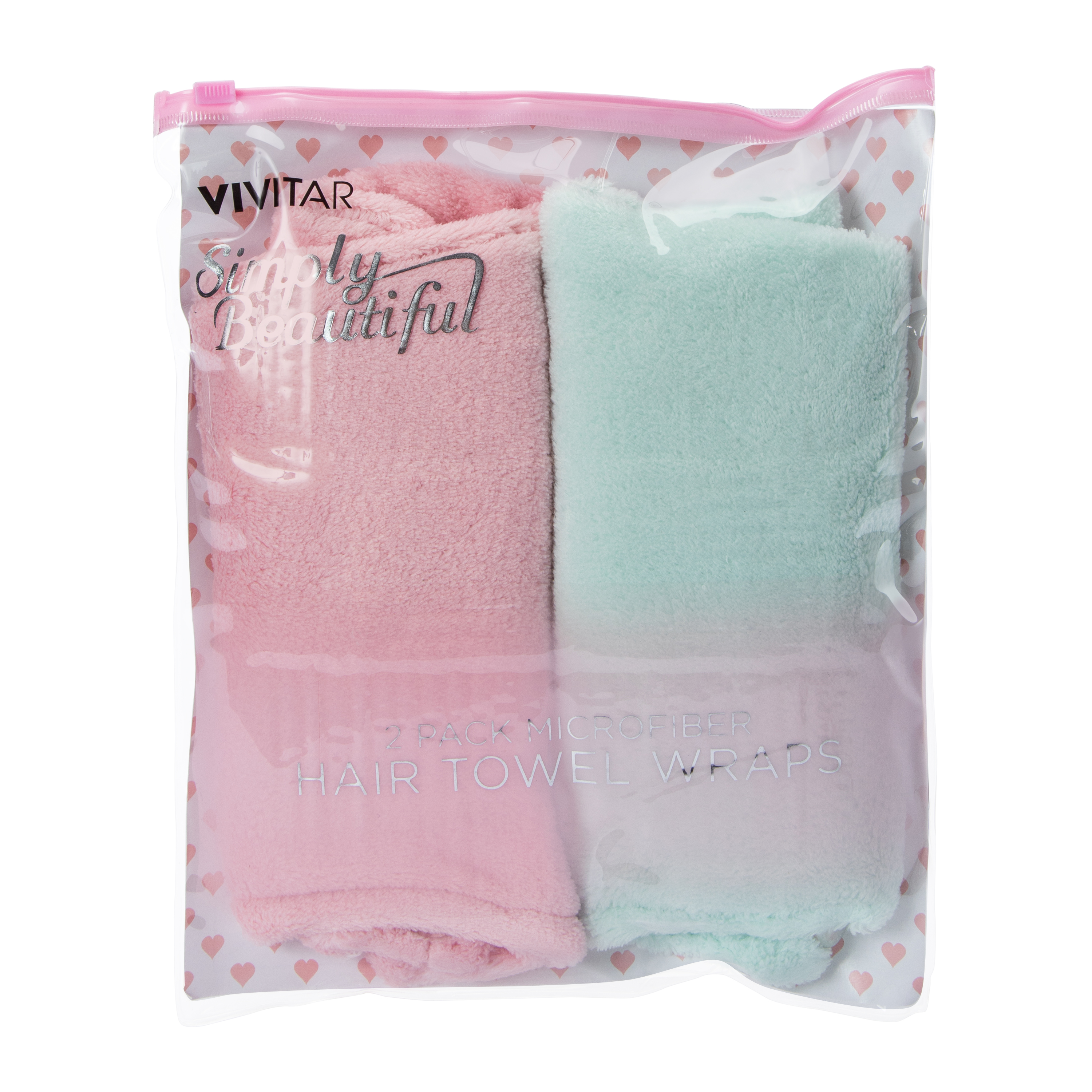 Vivitar® Microfiber Hair Towel Wraps 2-Count