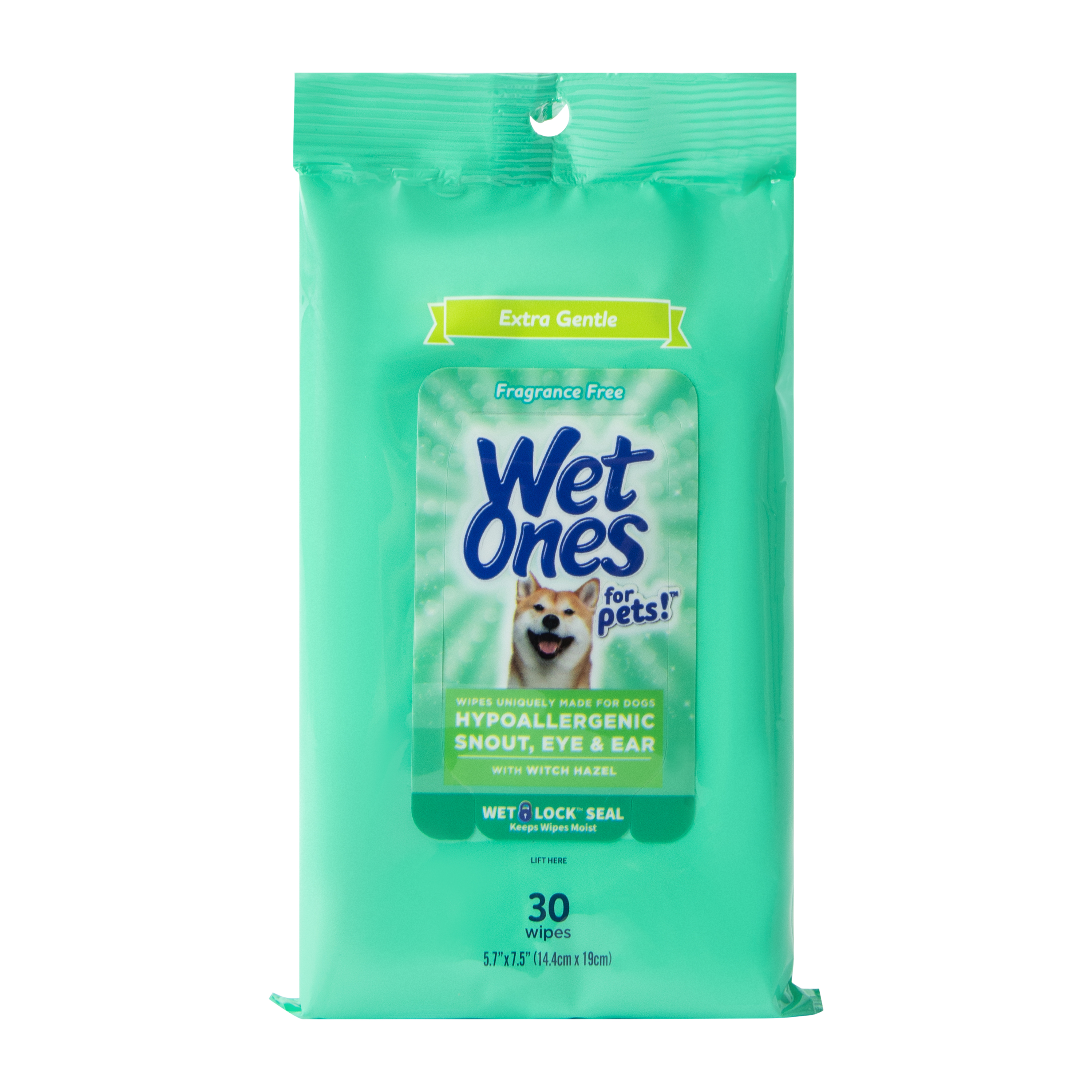 Wet Ones For Pets™ Hypoallergenic Snout, Eye & Ear Wipes 30-Count