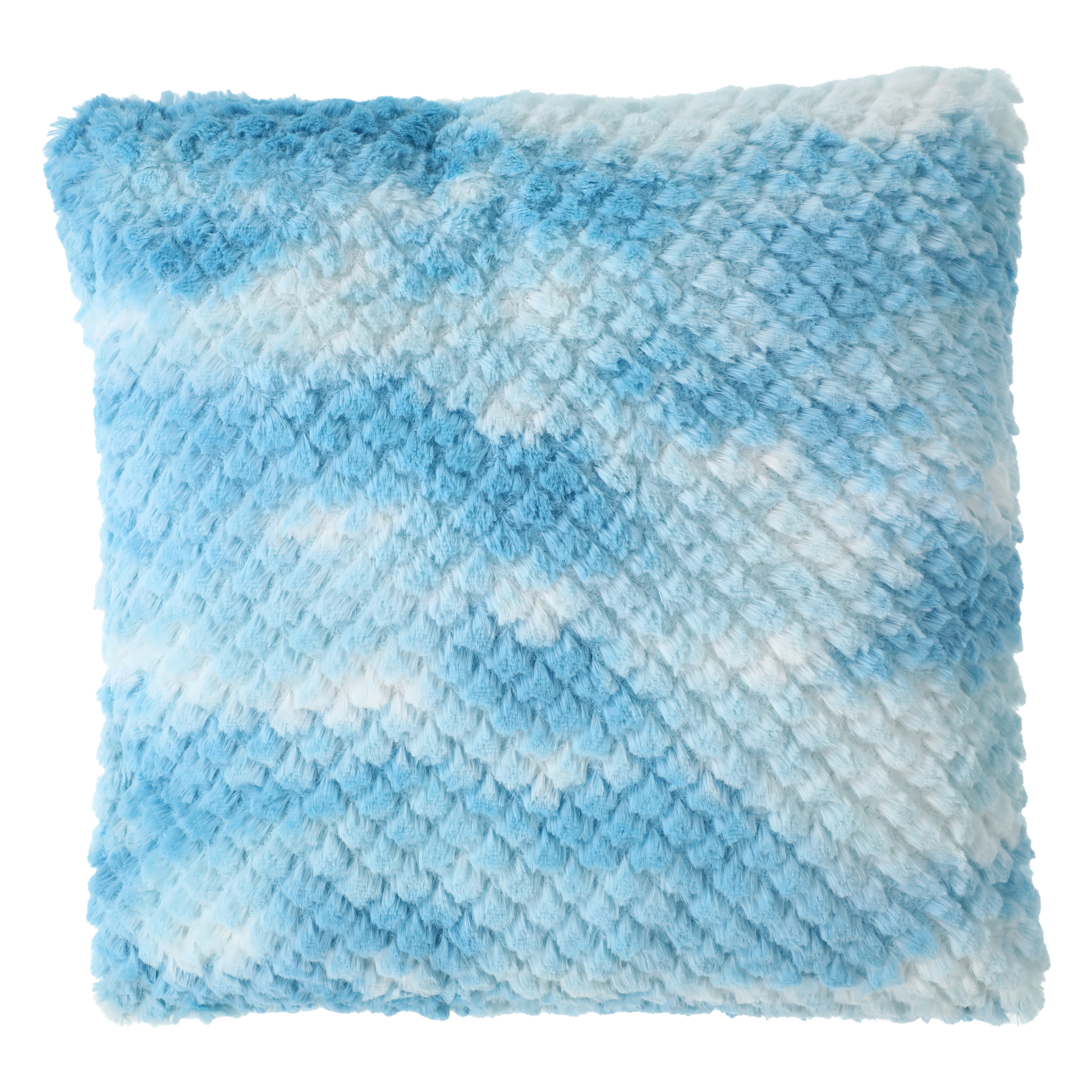 Textured Tie-Dye Flower Throw Pillow 16in x