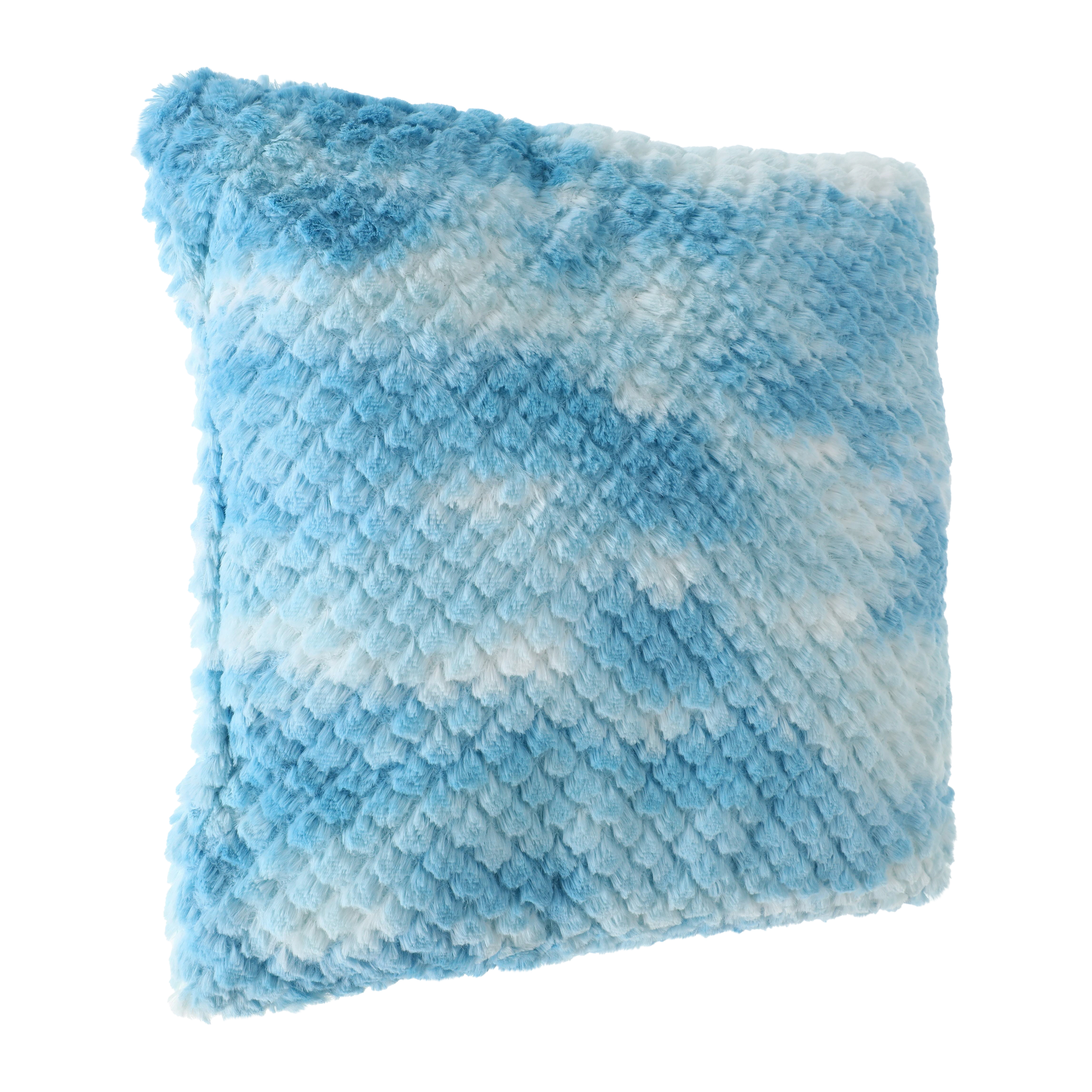 Textured Tie-Dye Flower Throw Pillow 16in x