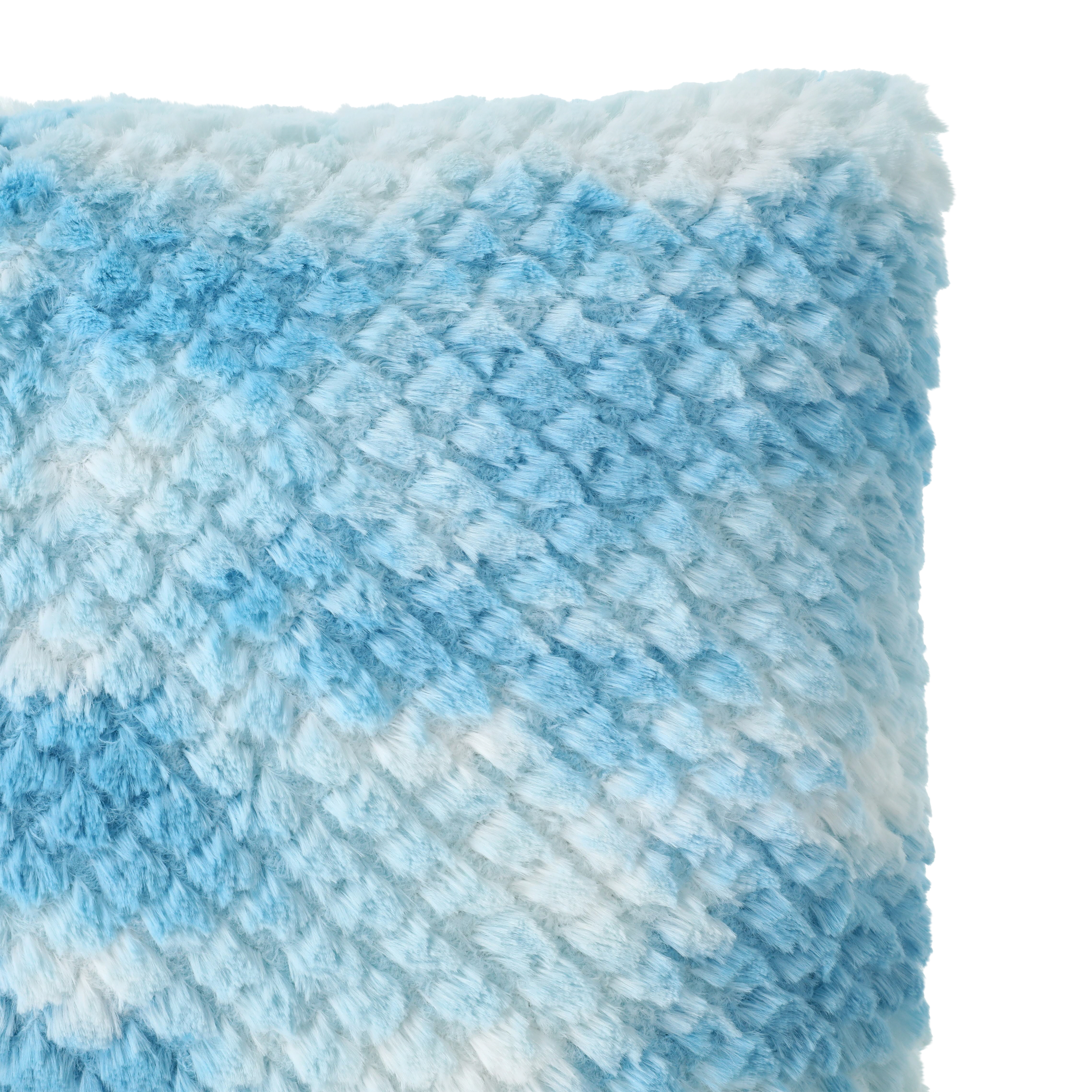 Textured Tie-Dye Flower Throw Pillow 16in x