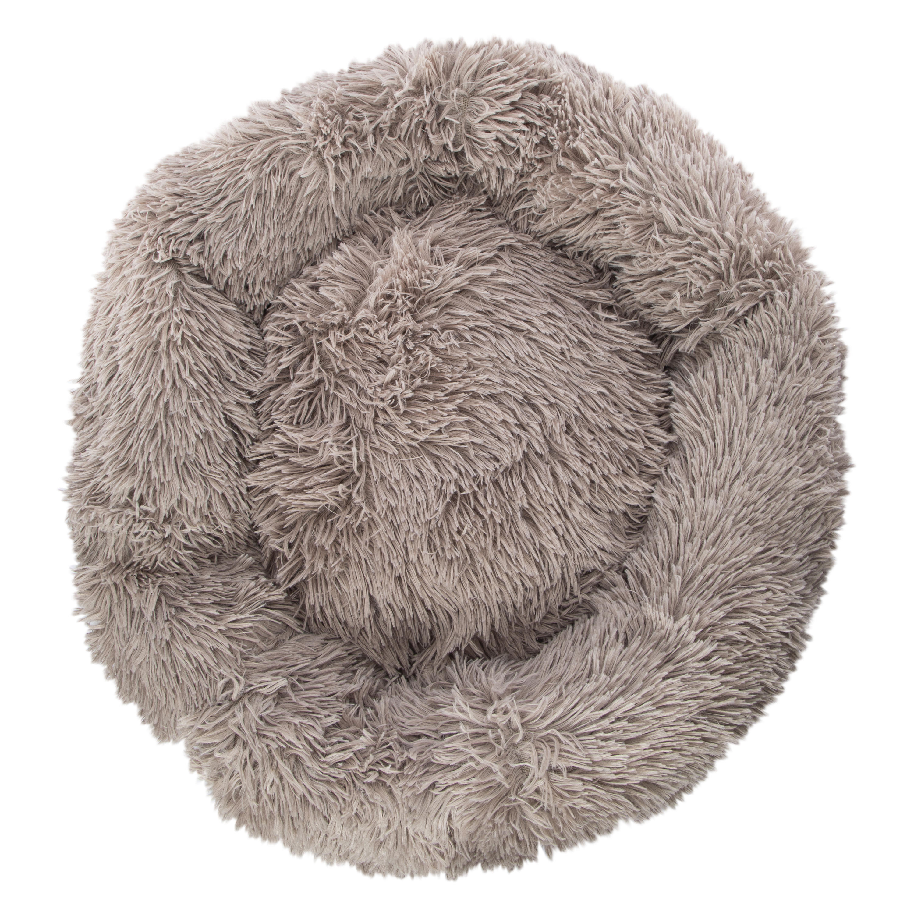 Shaggy Round Pet Bed 23in x 6.7in