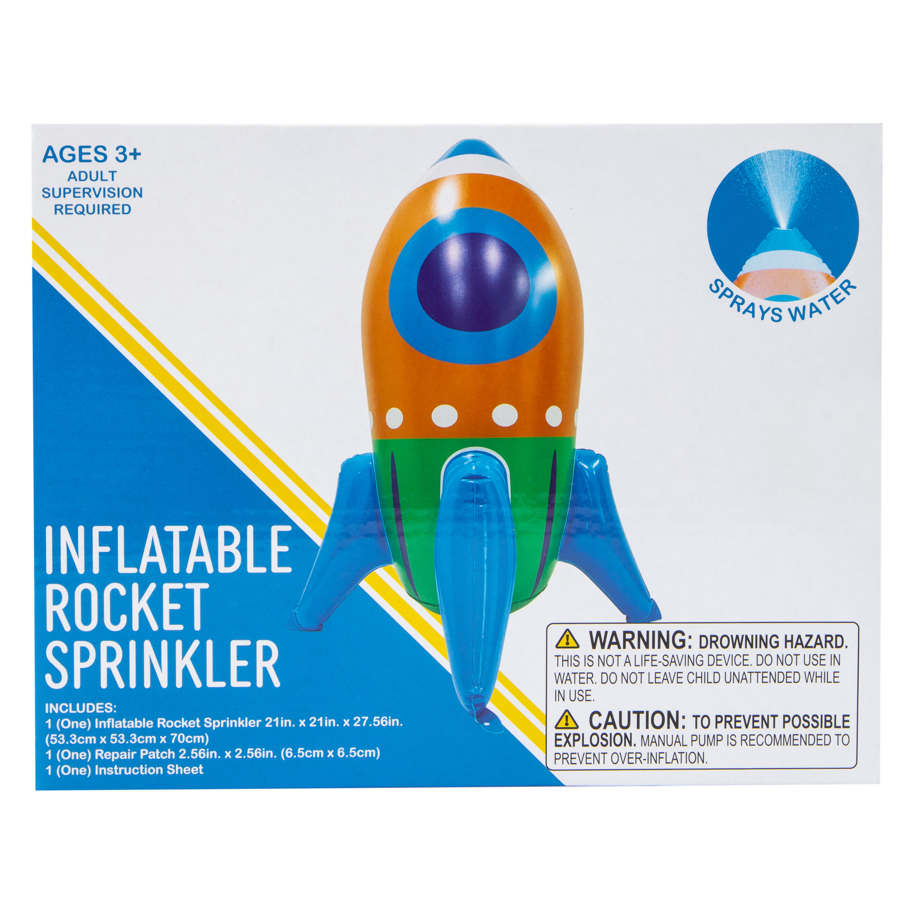 Inflatable Rocket Sprinkler 21in x 27.56in