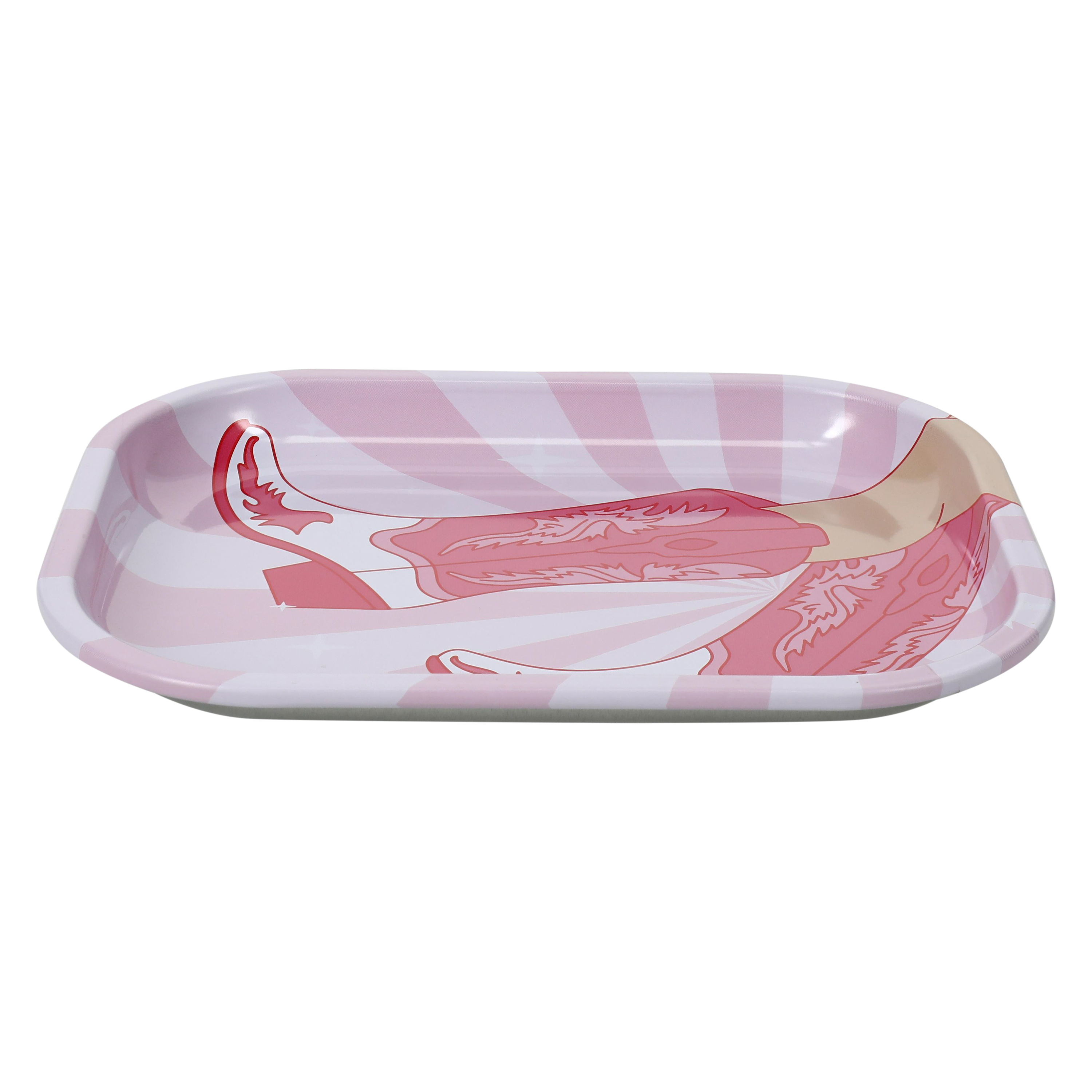 Pink Cowgirl Boots Food Tray 5.1in x 7.1in