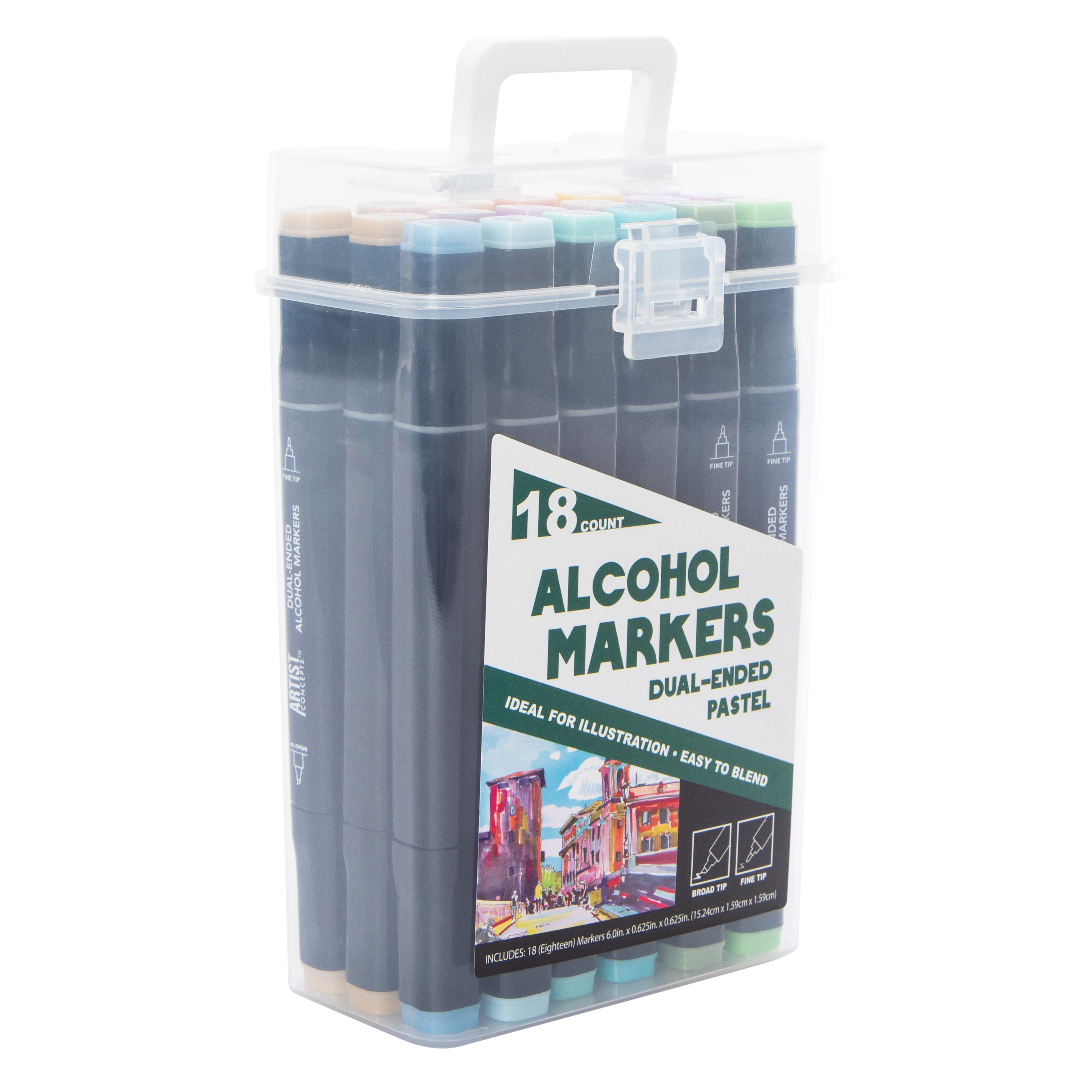 Alcohol Markers 18-Count