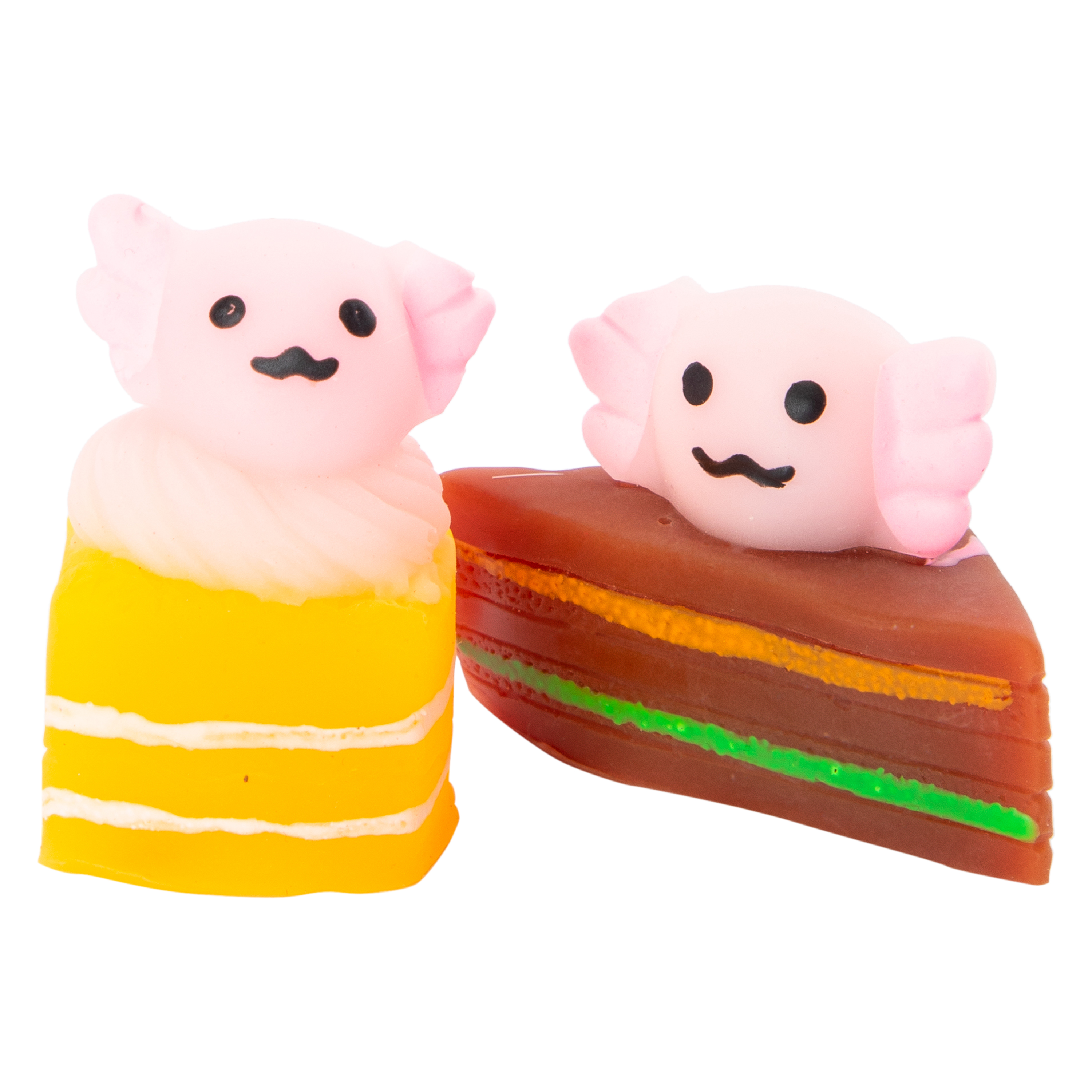 Ugly Cute™ Axolotl Squish Toy 2-Count (Styles May Vary)