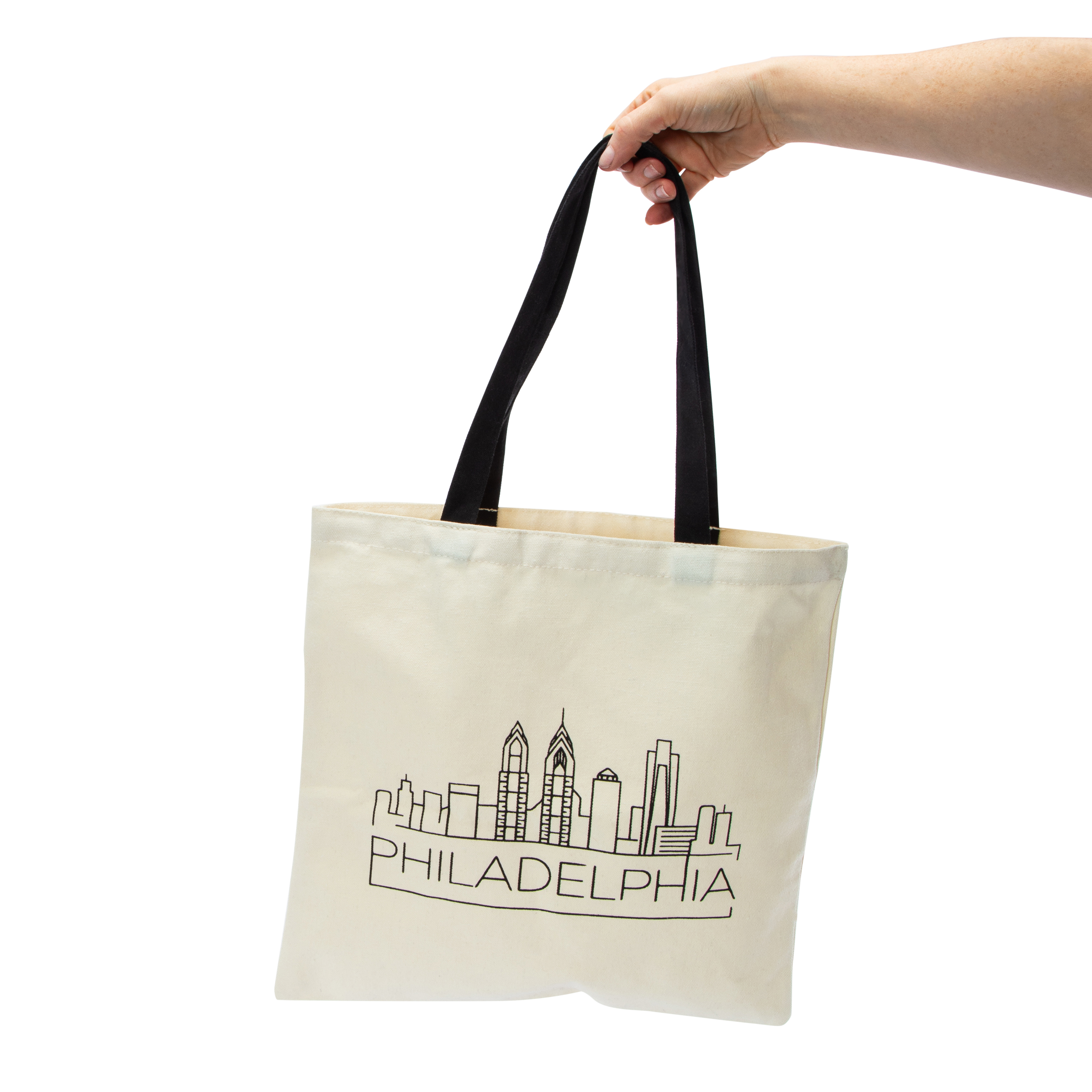 Philadelphia Skyline Tote Bag 15.75in x 15.75in