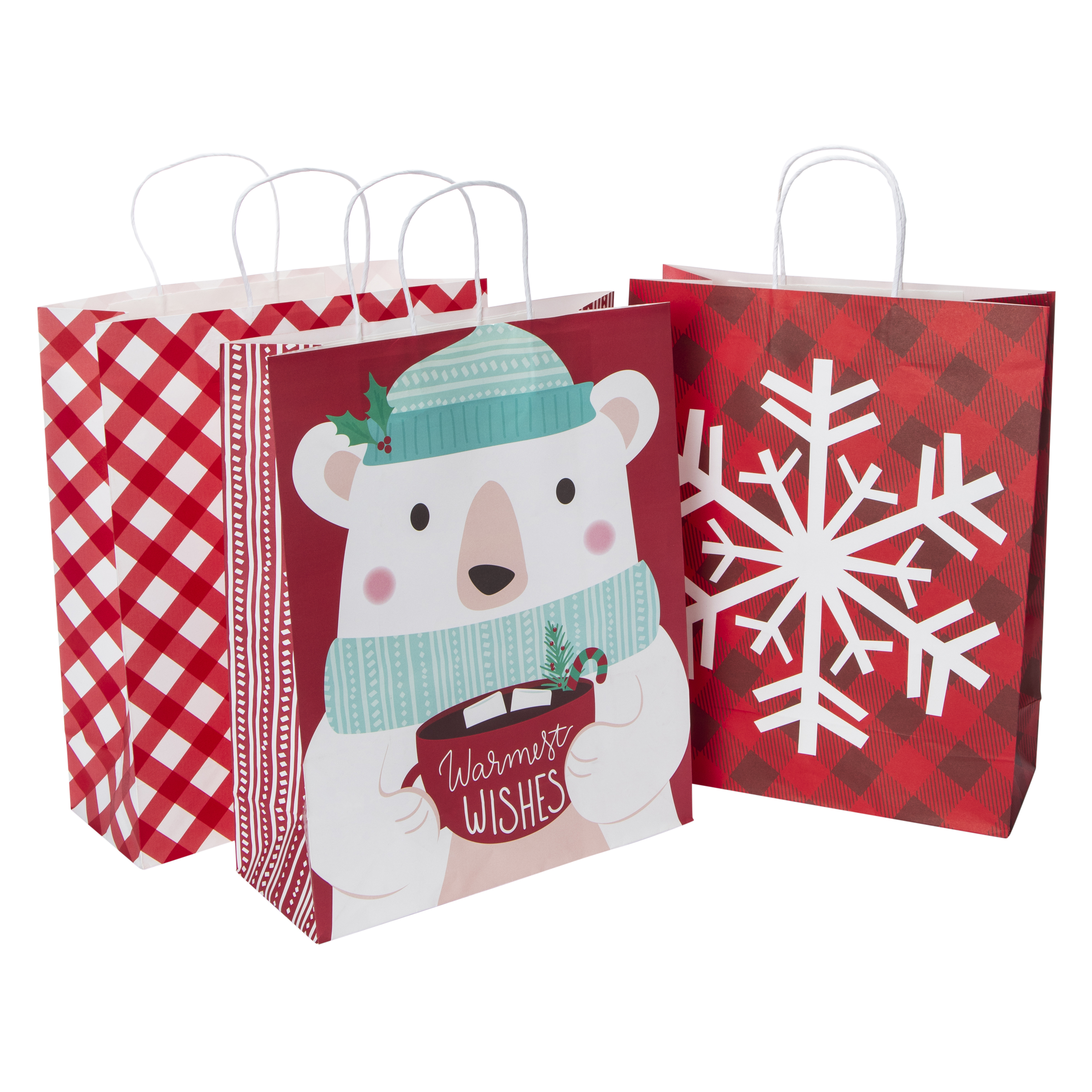 3-Count Extra Large Holiday Gift Bags 15in x 12in