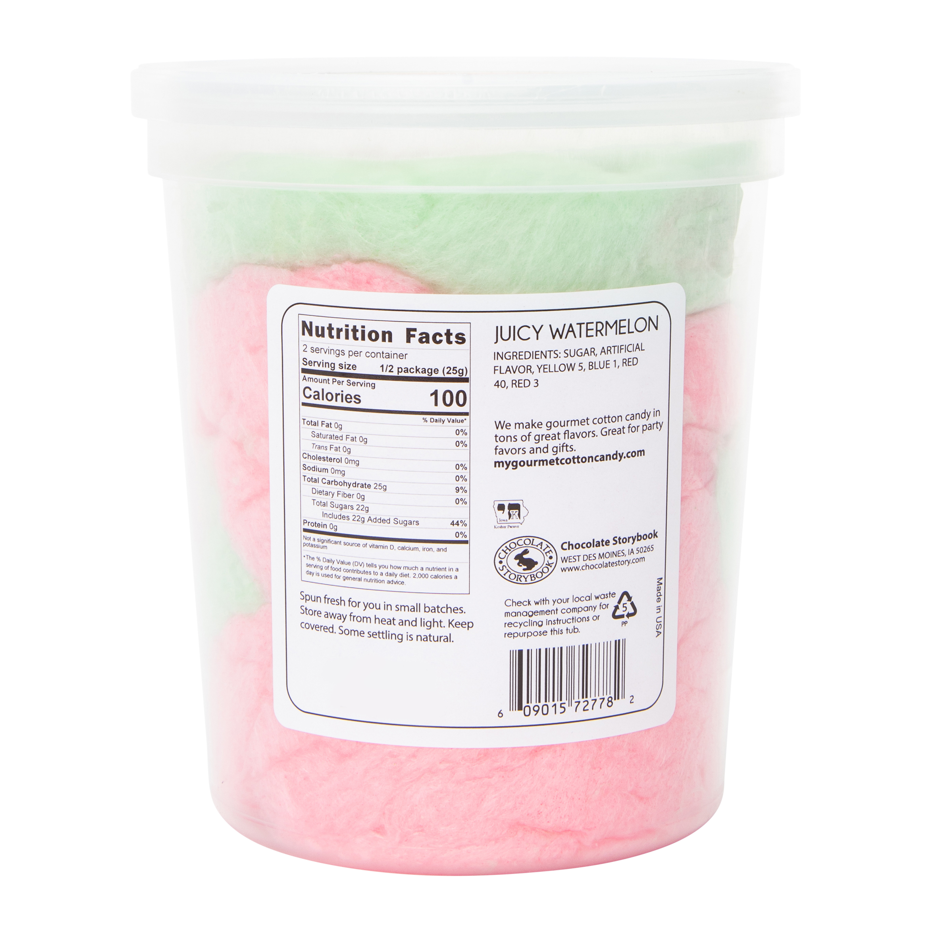 Juicy Watermelon Cotton Candy 1.57oz