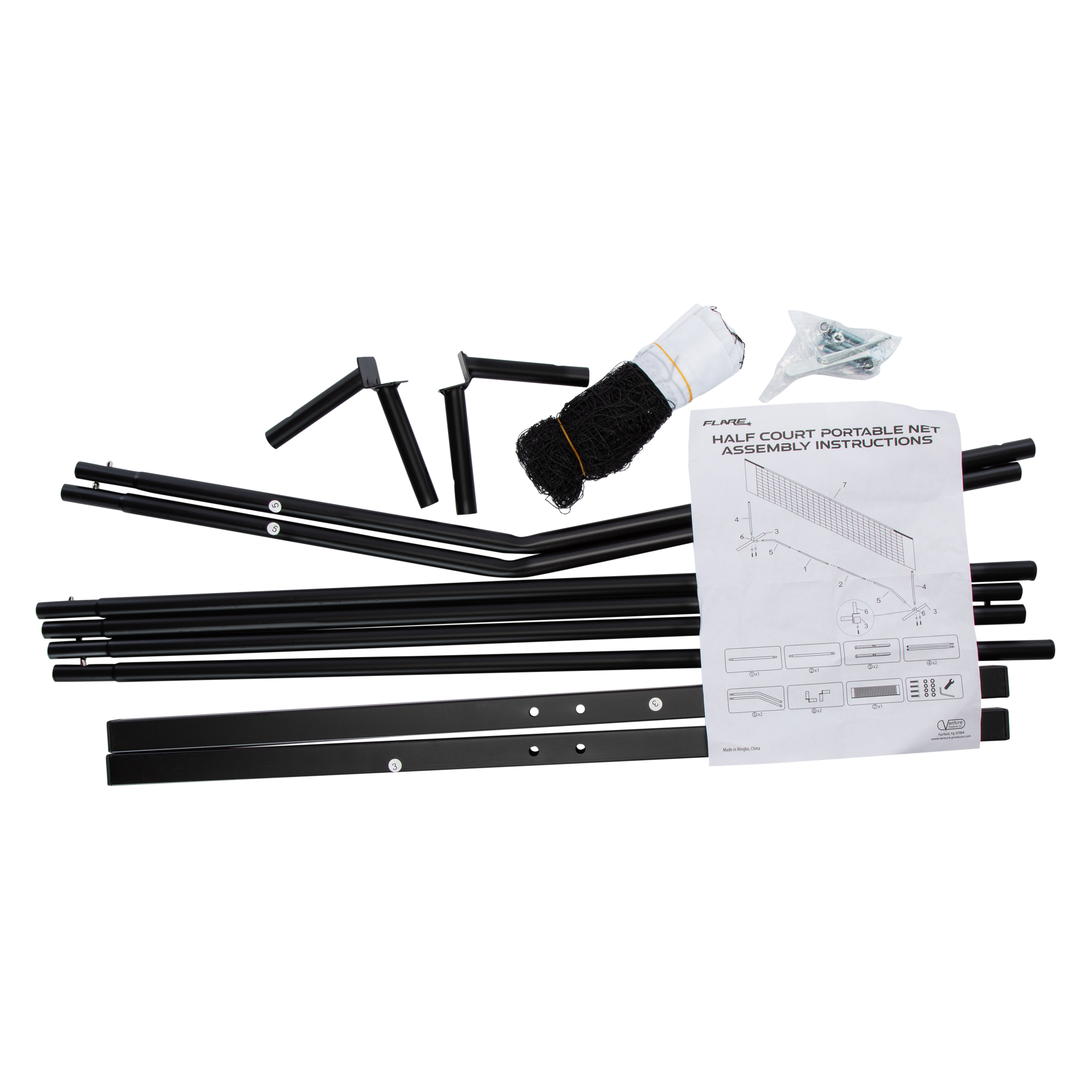 Flare Half Court Portable Net 10ft x 3ft