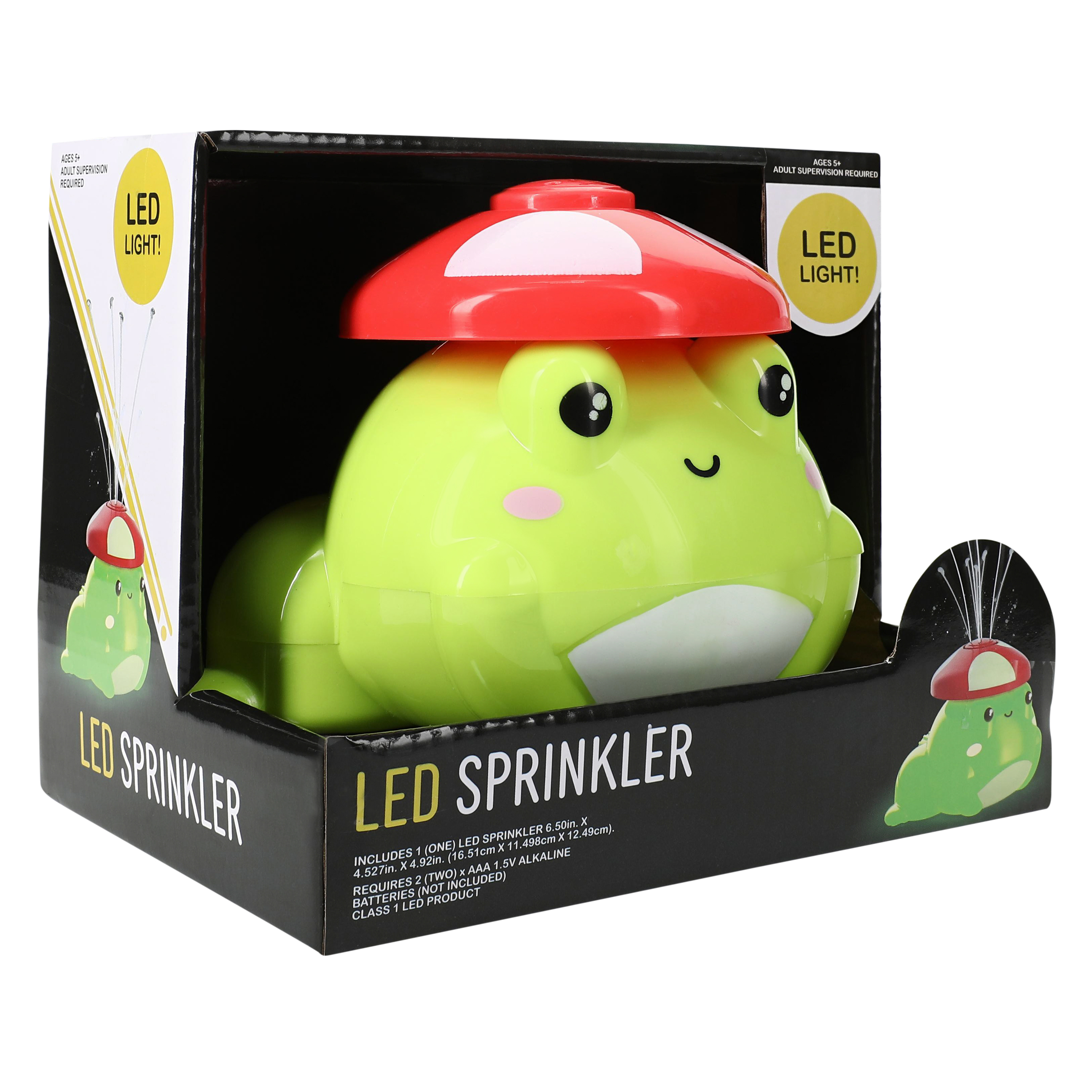 LED Frog Sprinkler 6.50in x 4.92in