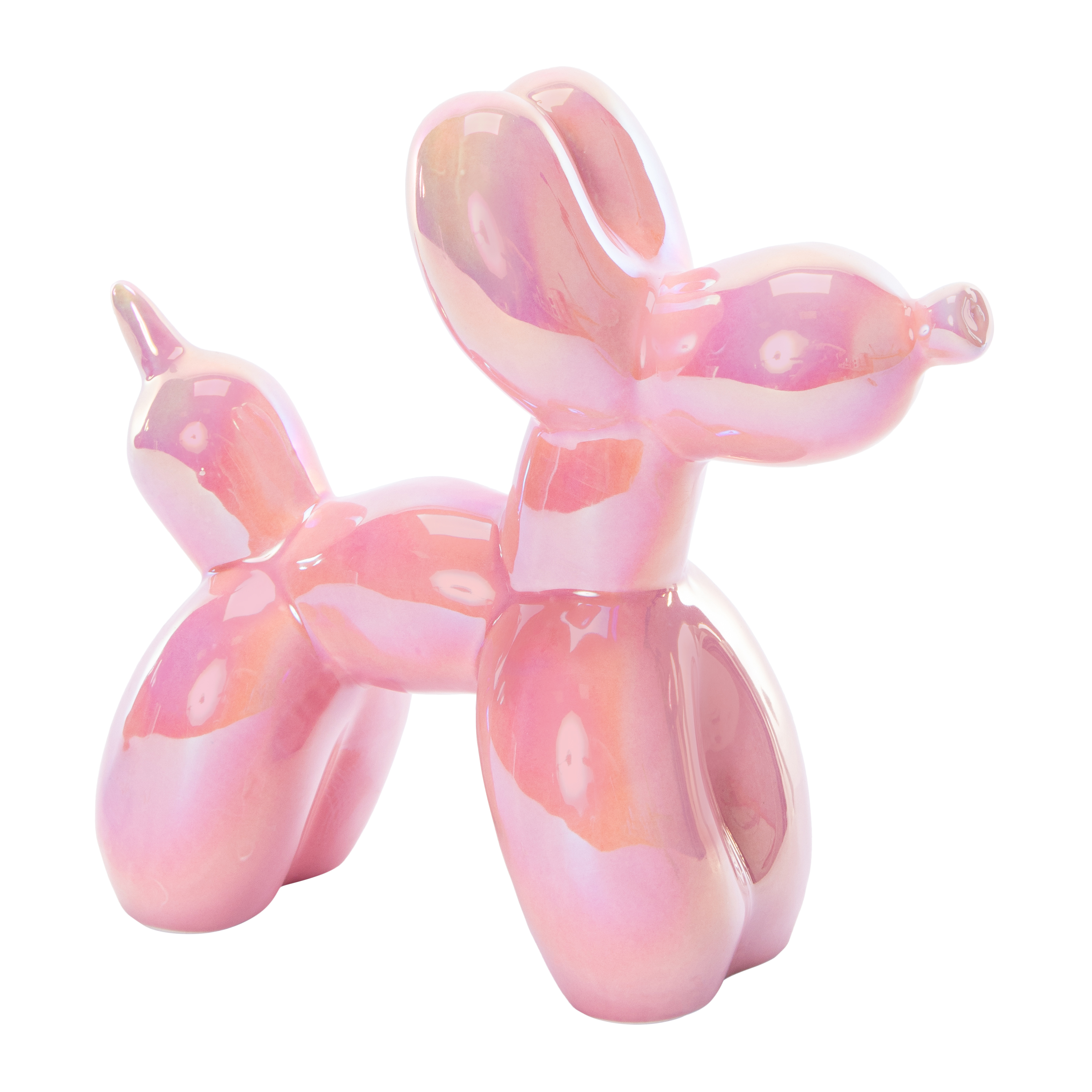Iridescent Balloon Dog 8in x 7in