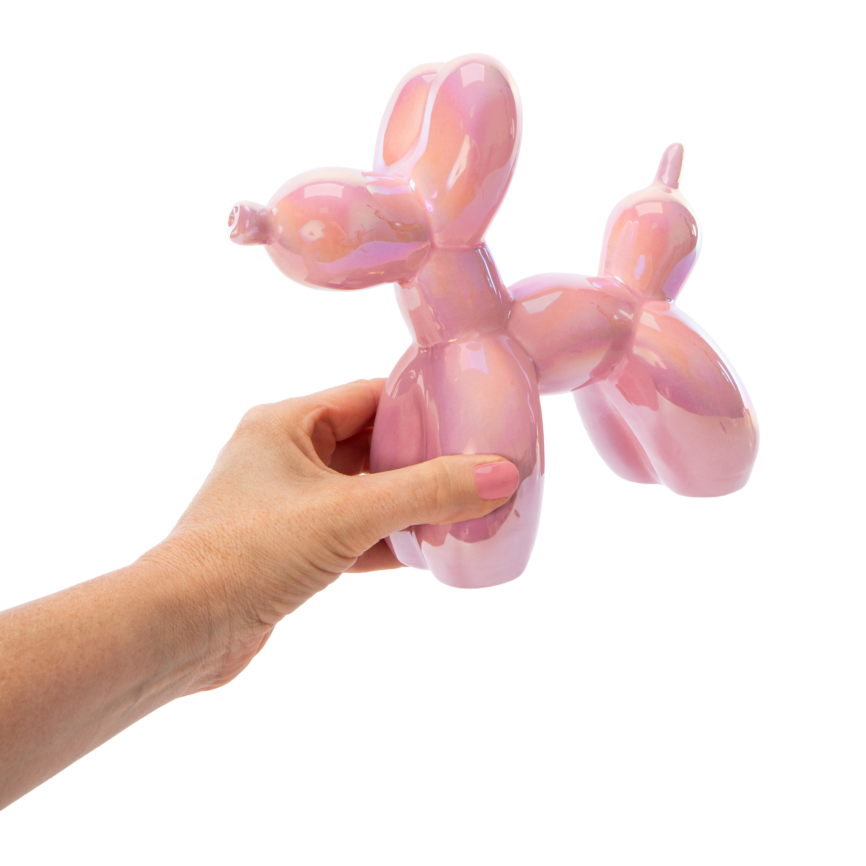 Iridescent Balloon Dog 8in x 7in
