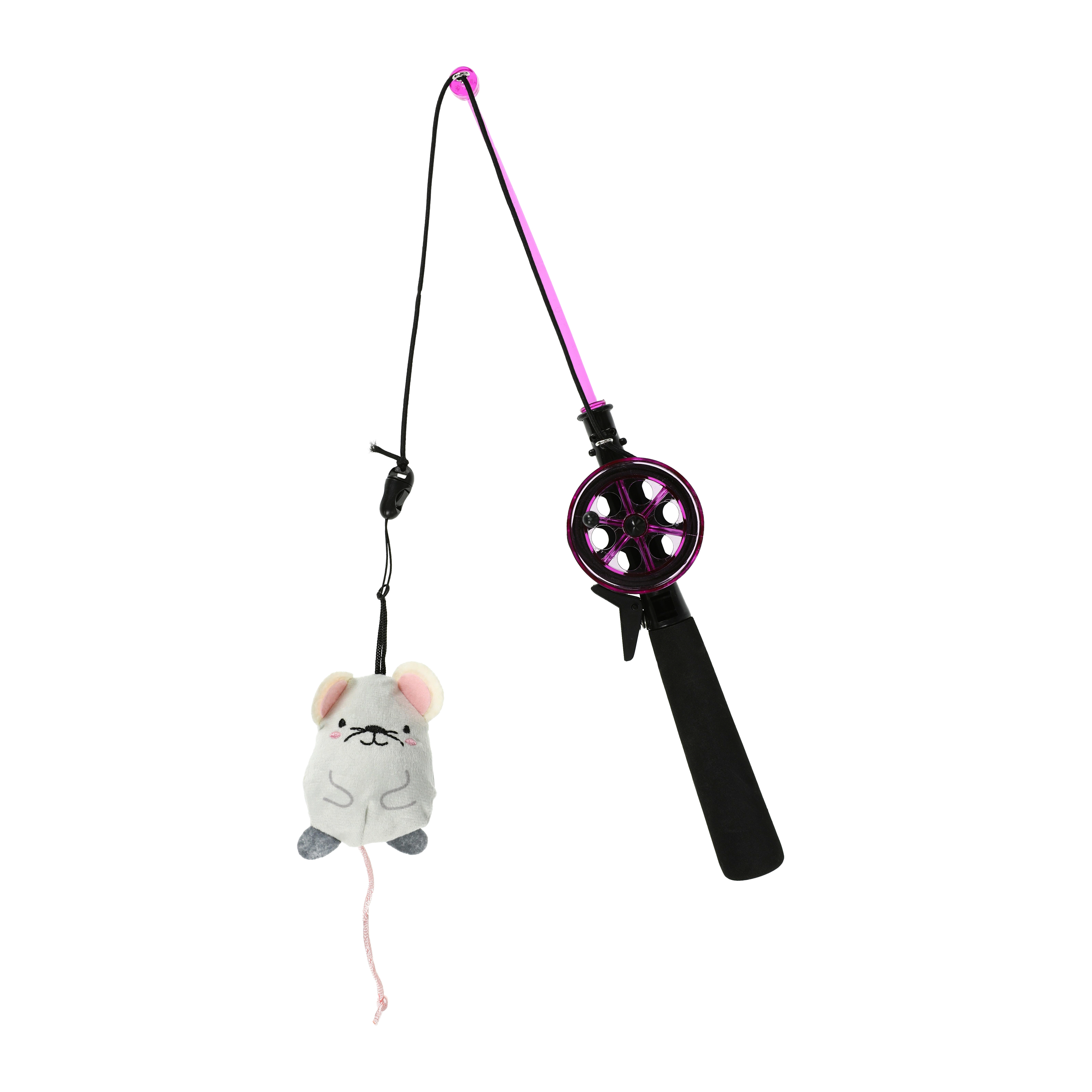 PRETTY KITTY Cat Fishing Rod Toys Set Vegan: XL 15 Pcs Cat Toy Set