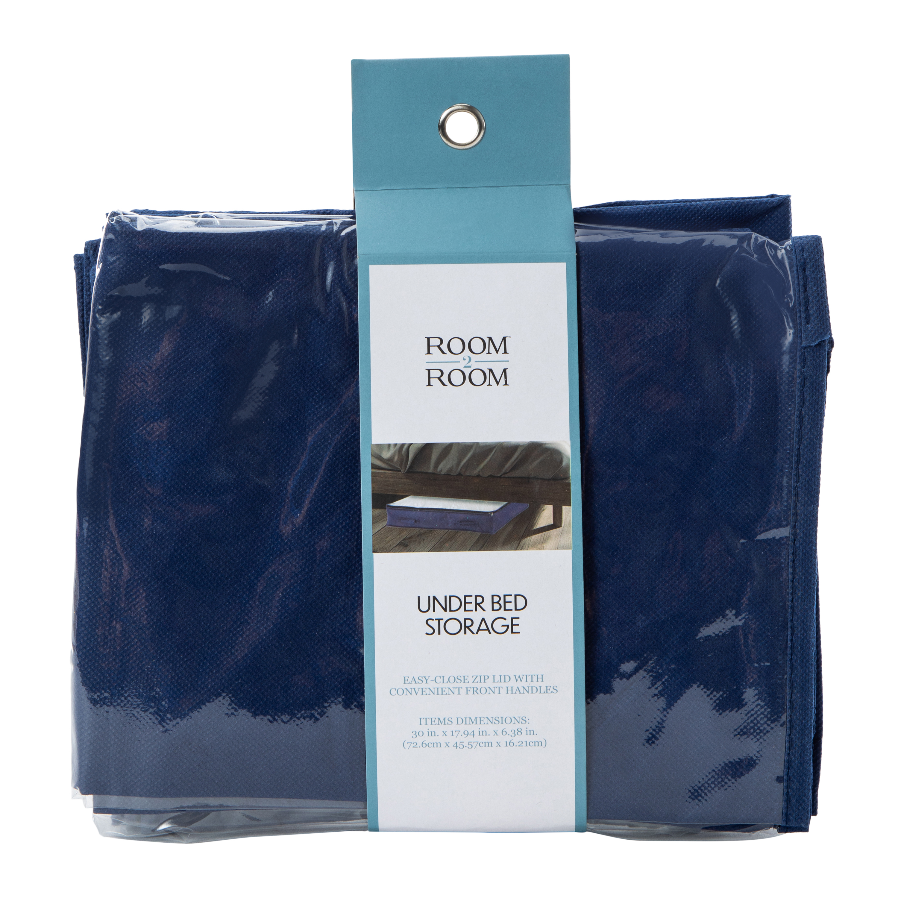 5-Pack Under Bed Storage Bags – Clear Window, Low Profile 4.5 Inch Height, For Clothes, Blankets & More