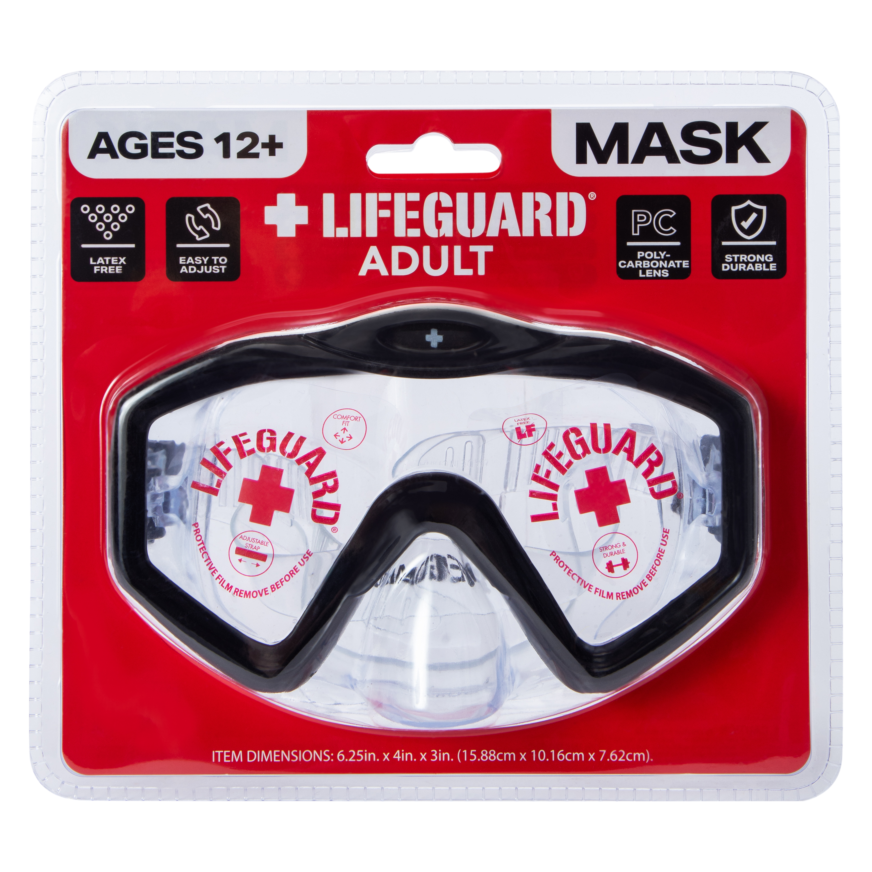 Lifeguard® Adult Mask Swim Goggles