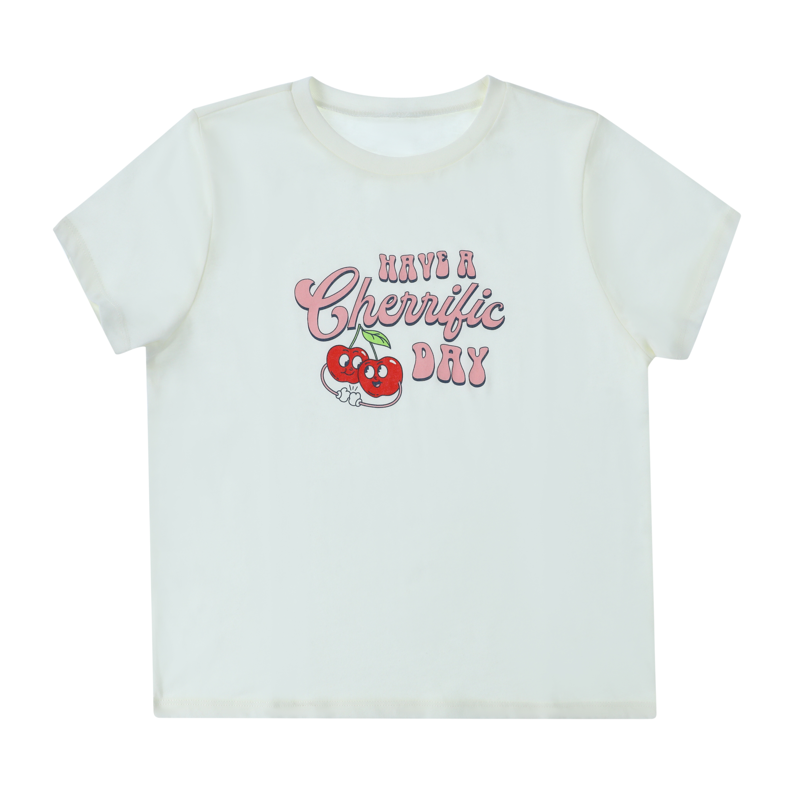 Girls Have A Cherrific Day Graphic Tee