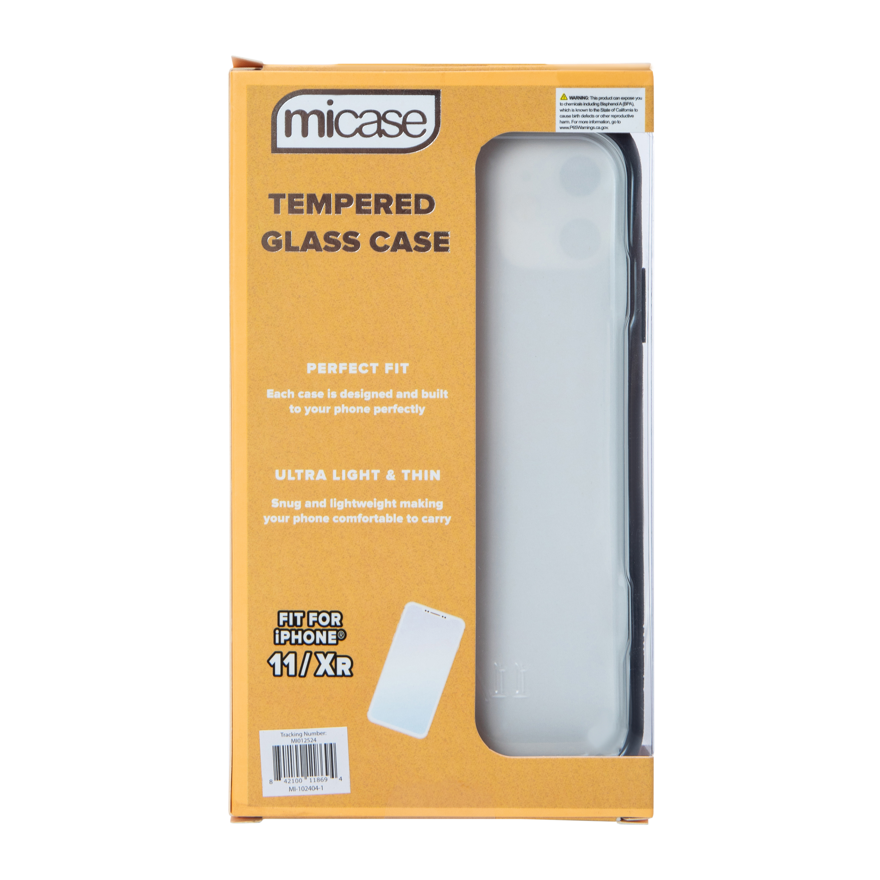 iPhone 11®/XR® Tempered Glass Phone Case