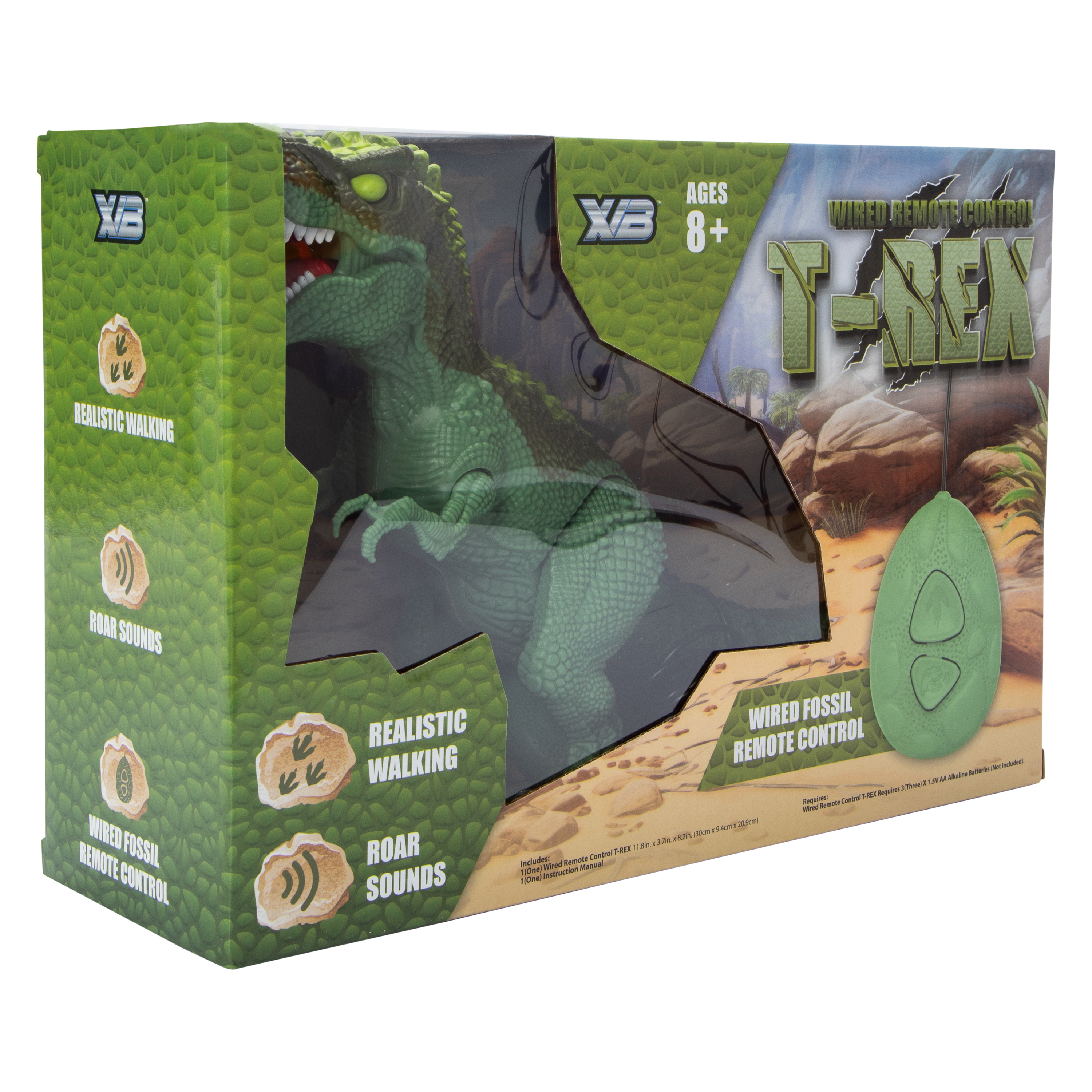 Wired Remote Control T-Rex Toy 11.8in x 8.2in