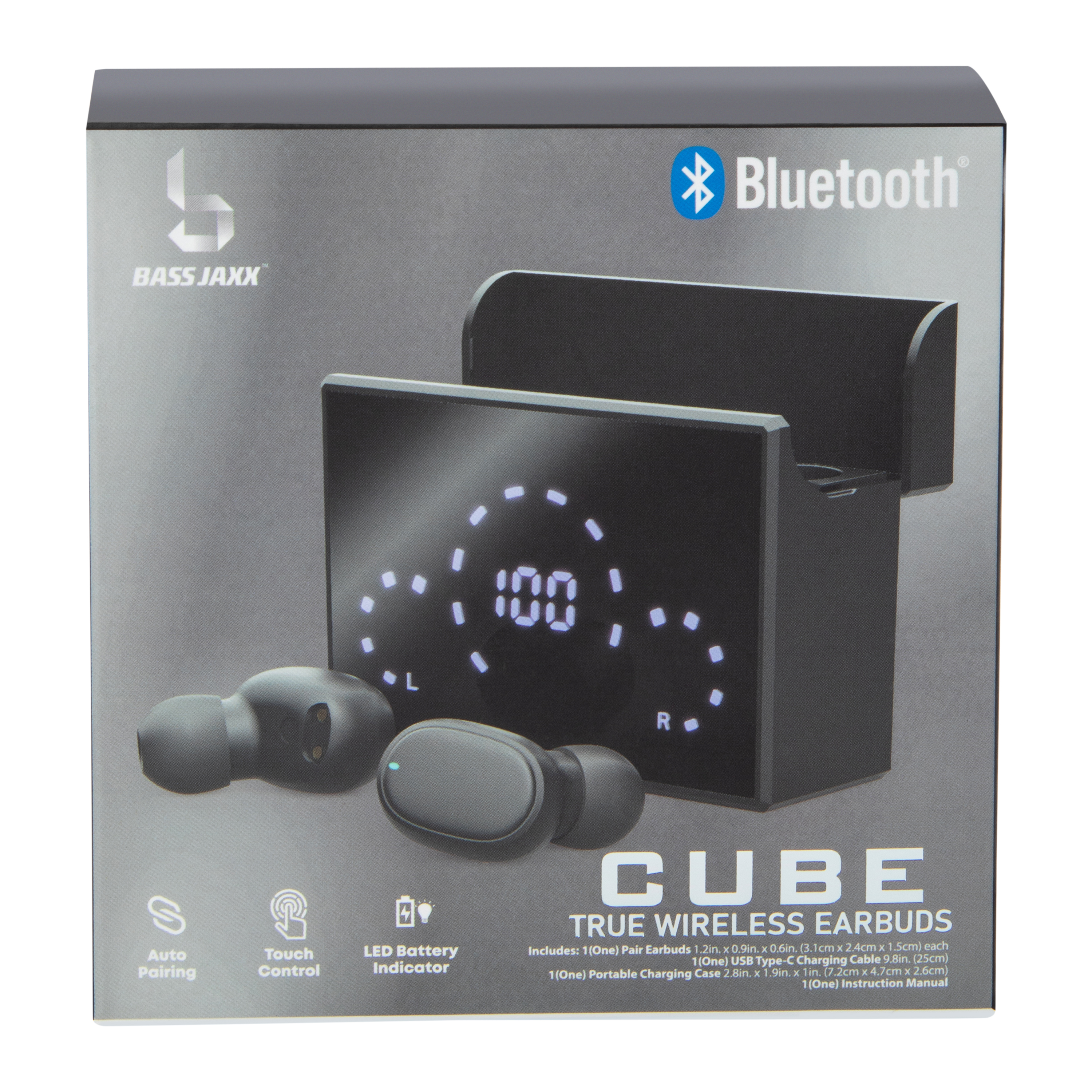 Cube True Wireless Earbuds With Mic