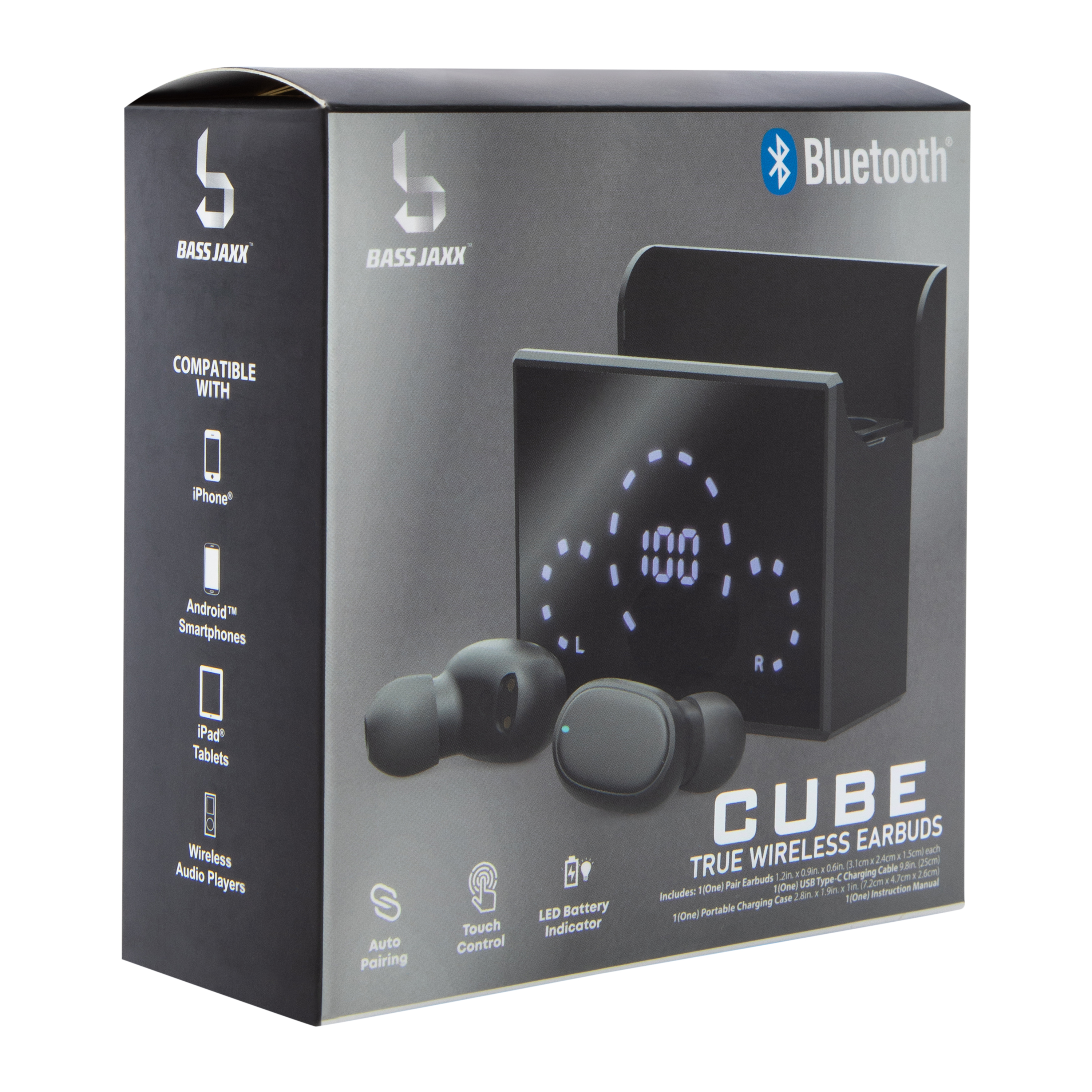 Cube True Wireless Earbuds With Mic