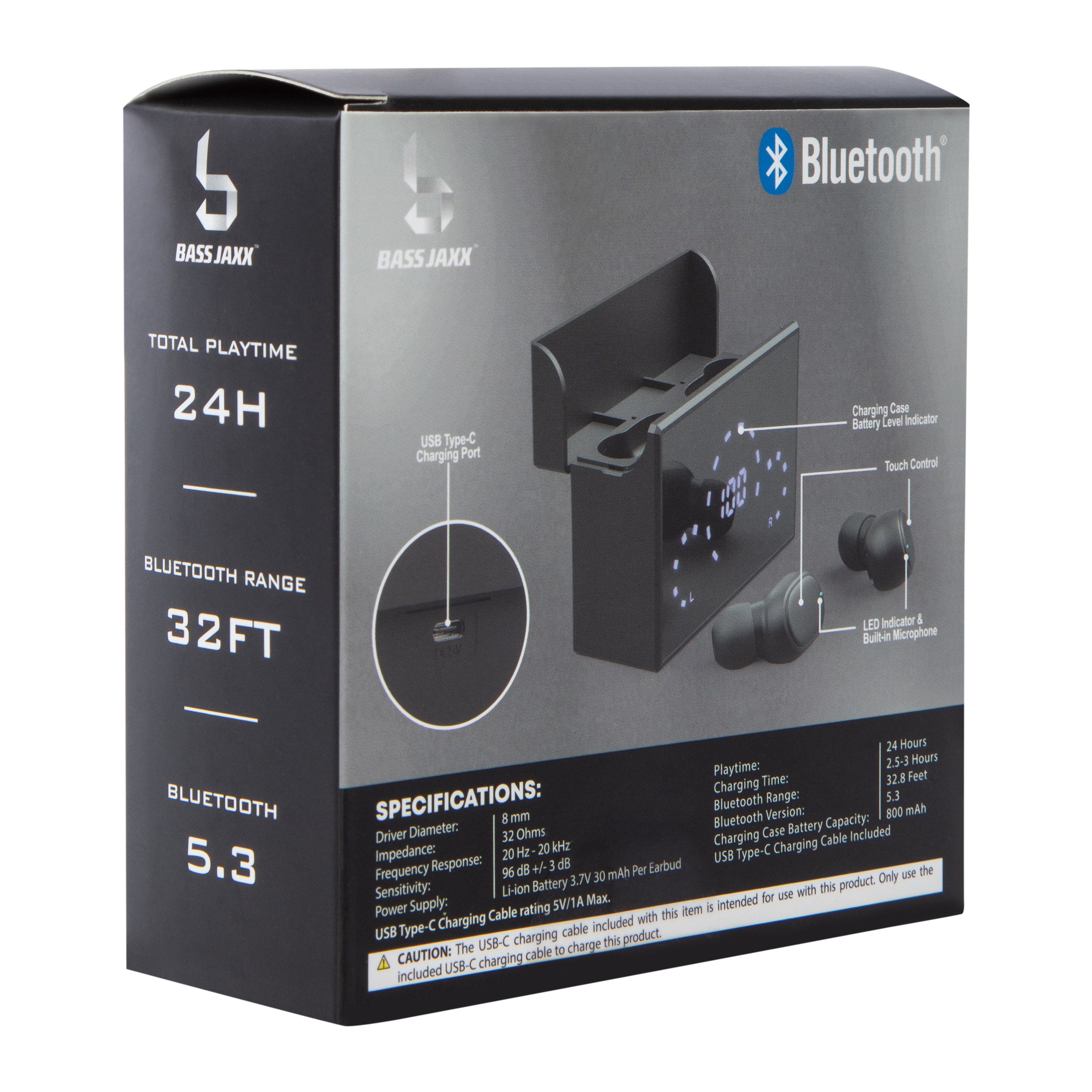 Cube True Wireless Earbuds With Mic