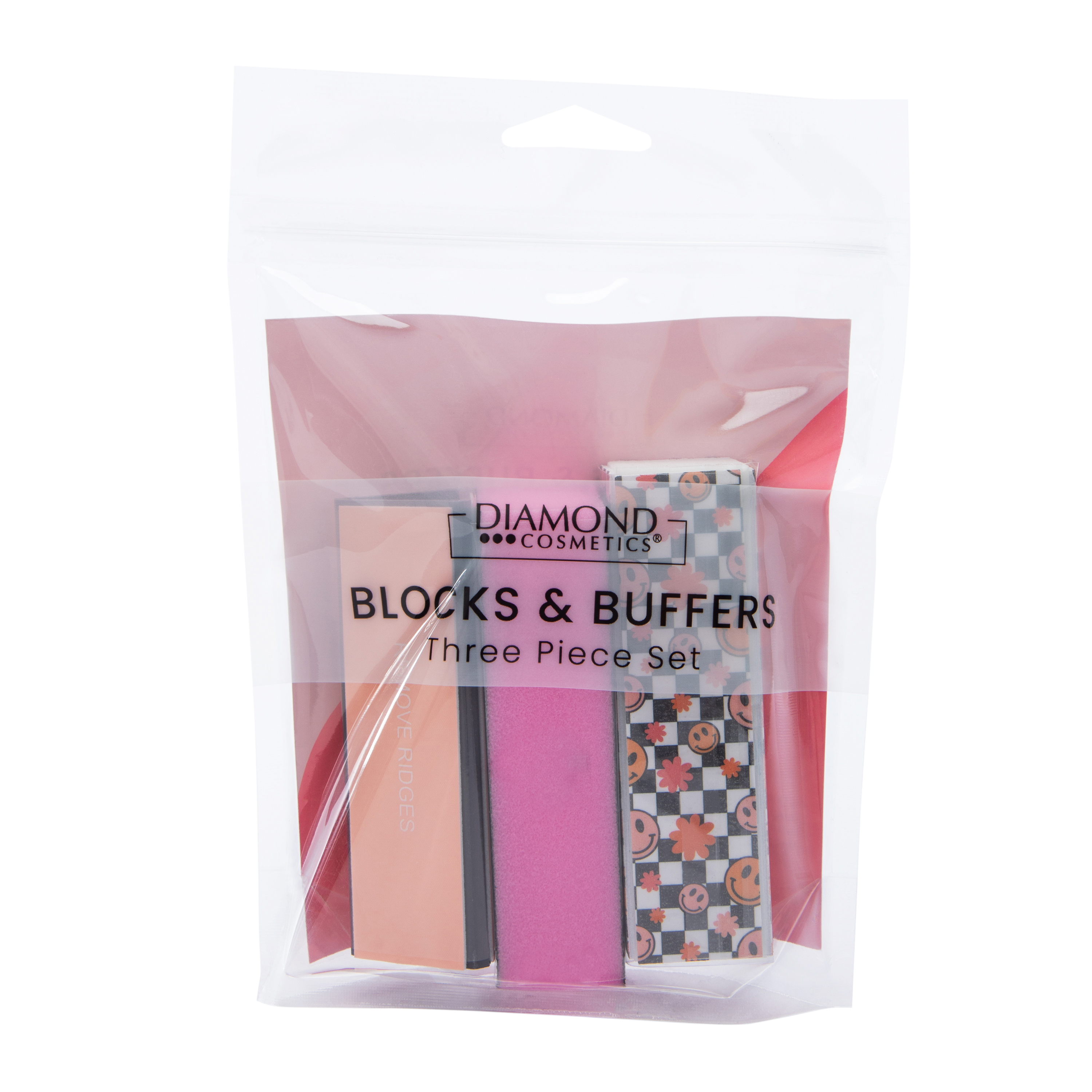 Diamond Cosmetics® Checkered Blocks & Buffers Set 3-Piece