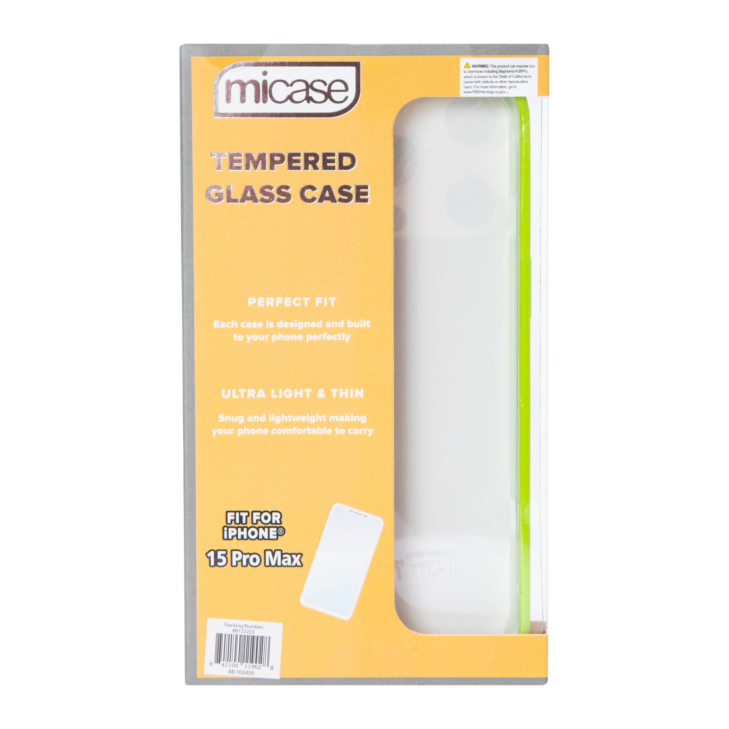 iPhone 15 Pro Max® Tempered Glass Phone Case