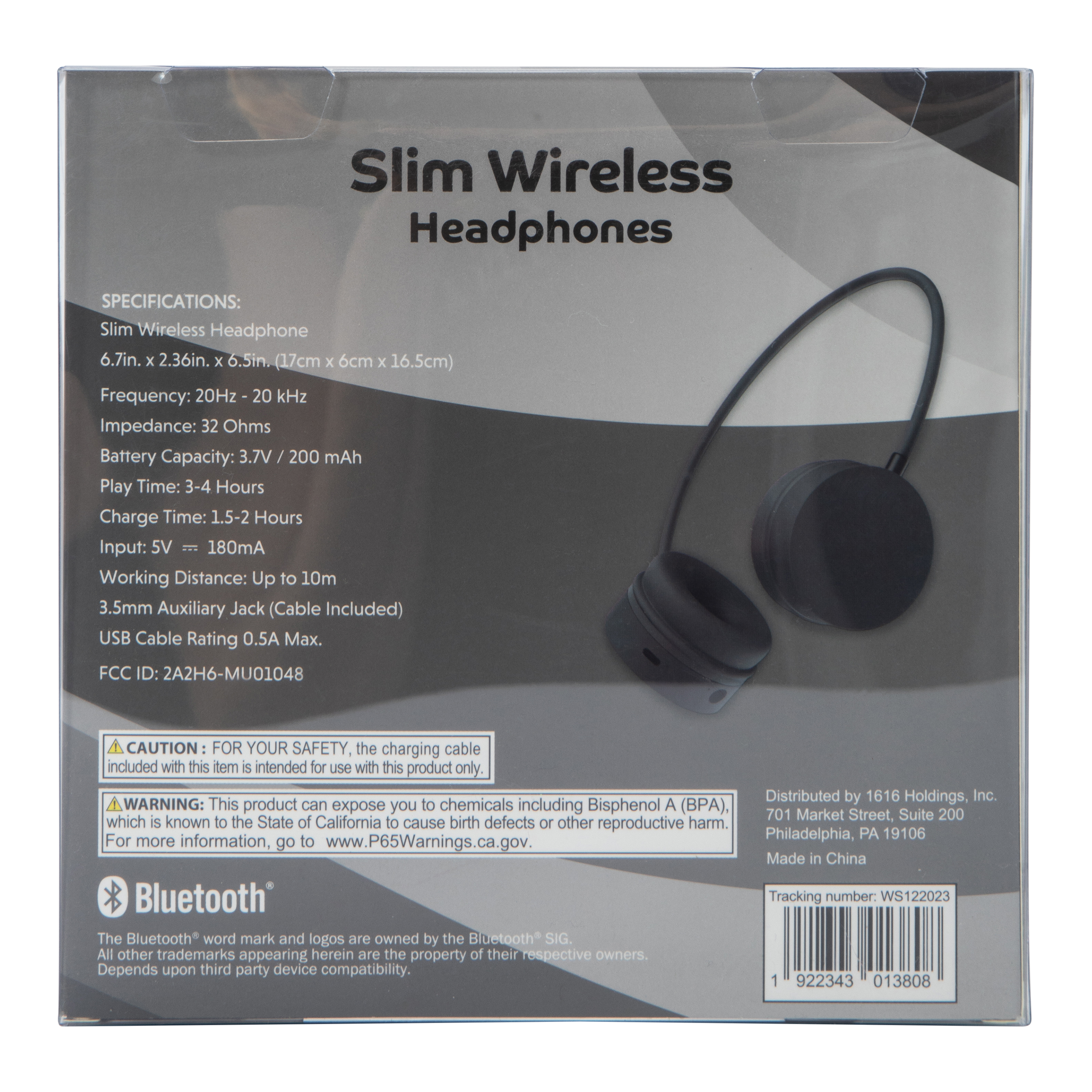 Slim 2-In-1 Wireless Headphones