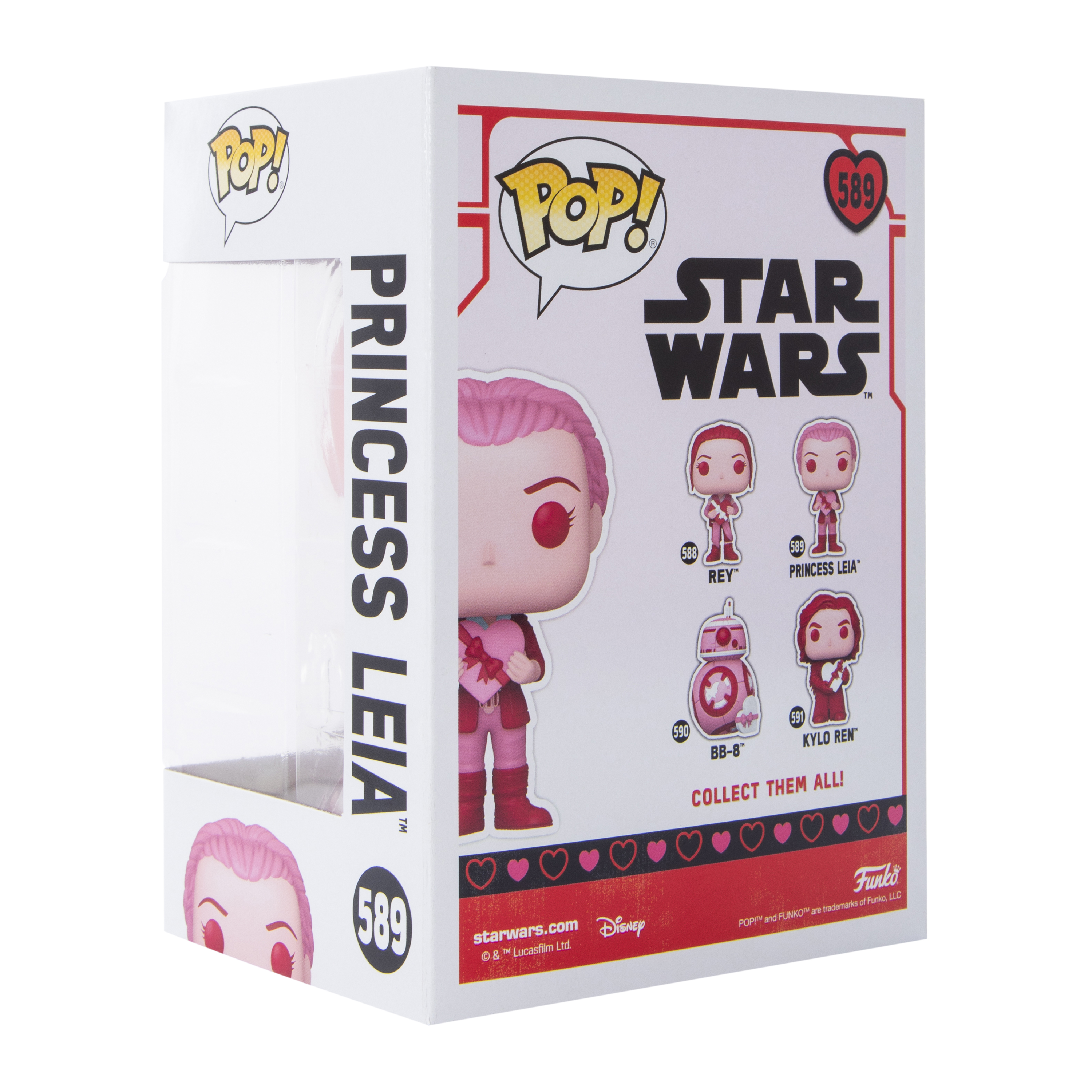 Funko Pop! Star Wars Valentine Princess Leia Bobble-Head Figure