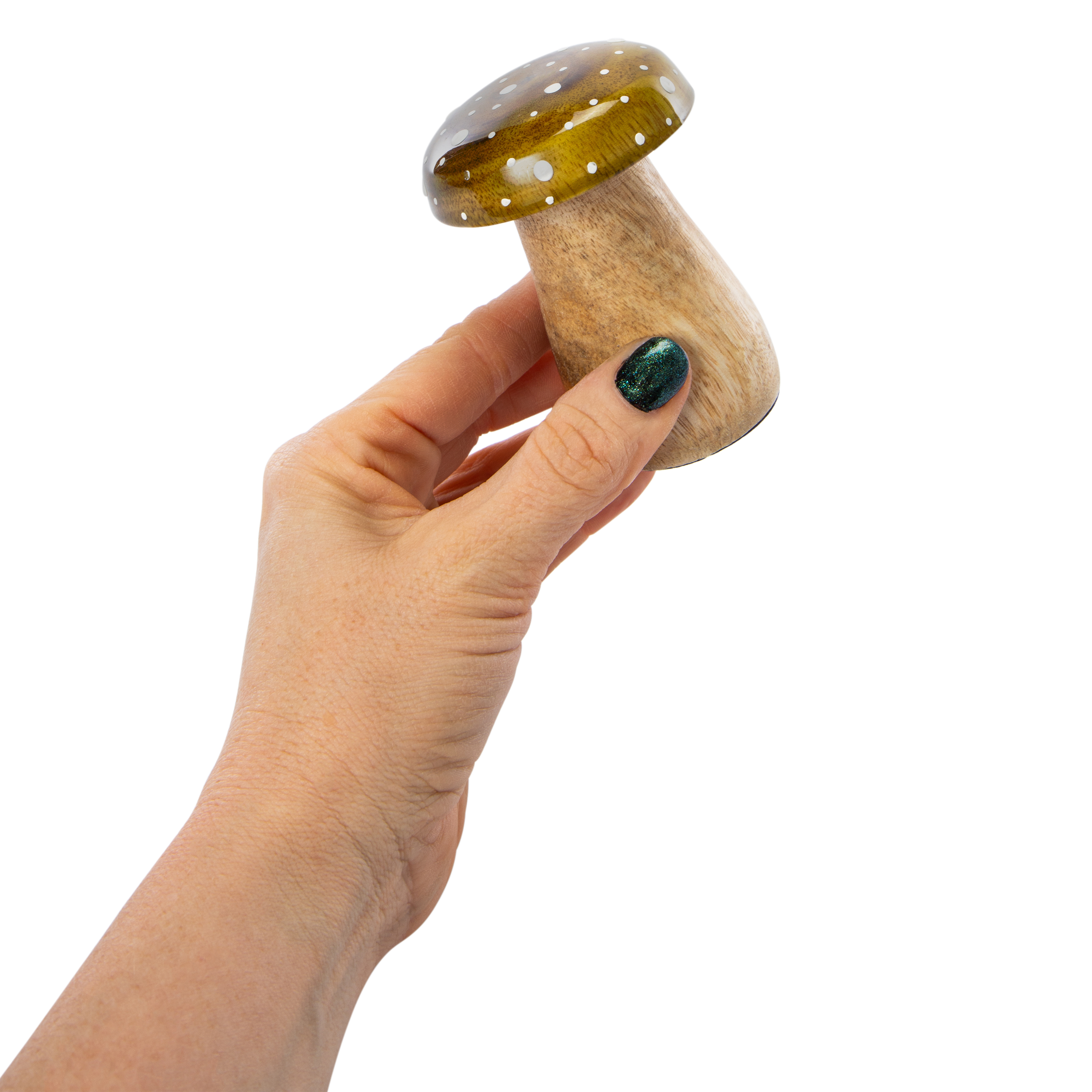 Resin & Wood Mushroom 1.9in x 3.6in
