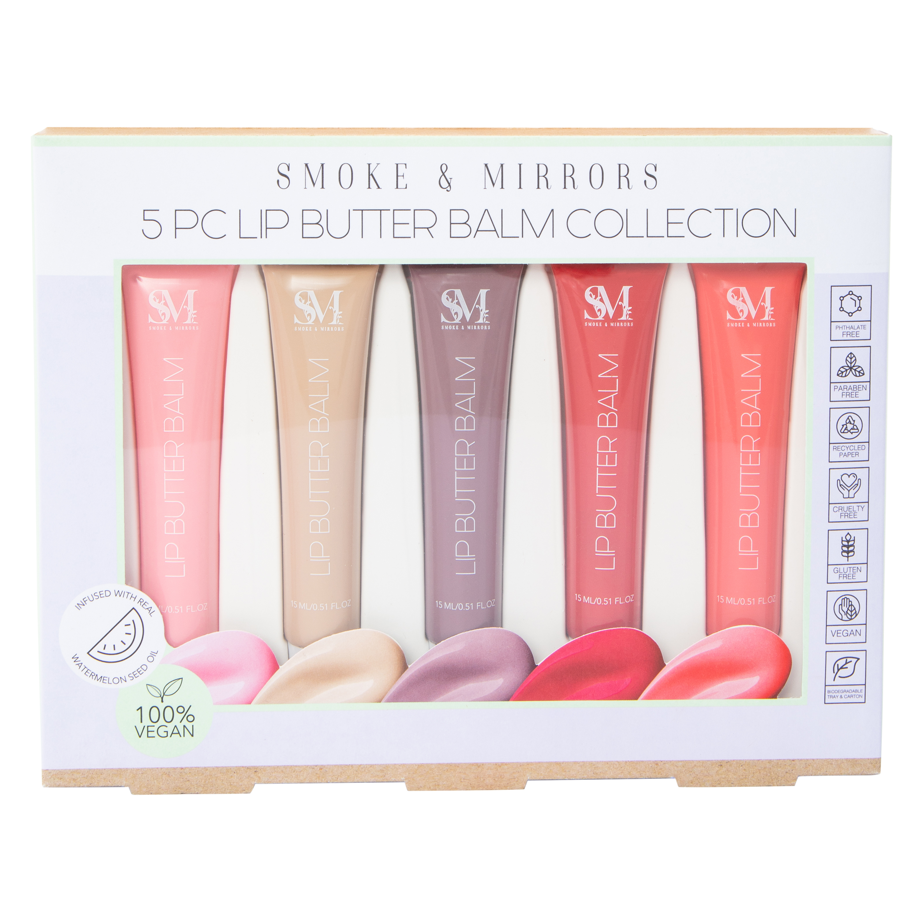 Smoke & Mirrors Lip Butter Balm Collection 5-Count