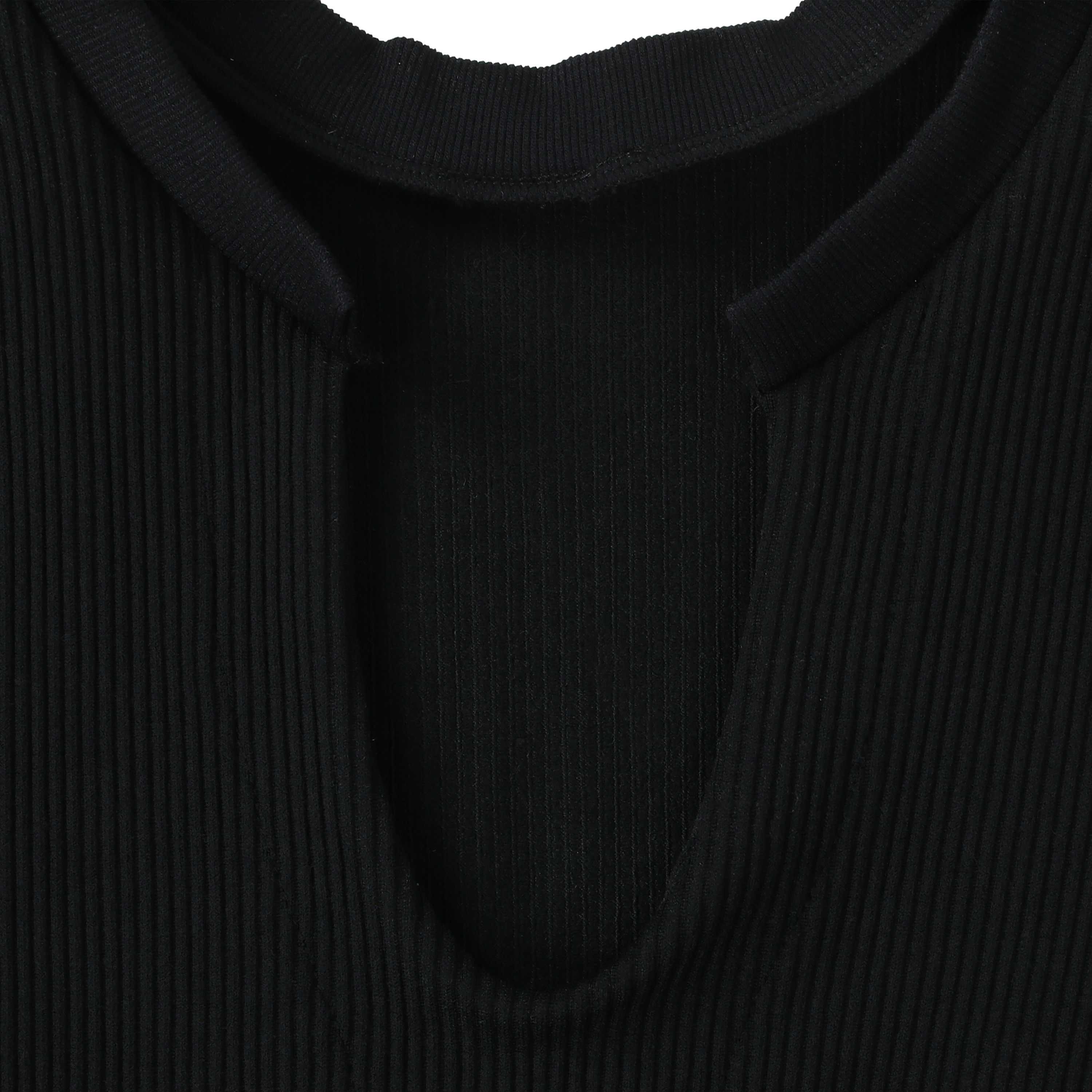 Seamless Ribbed V-Neck Lounge Top