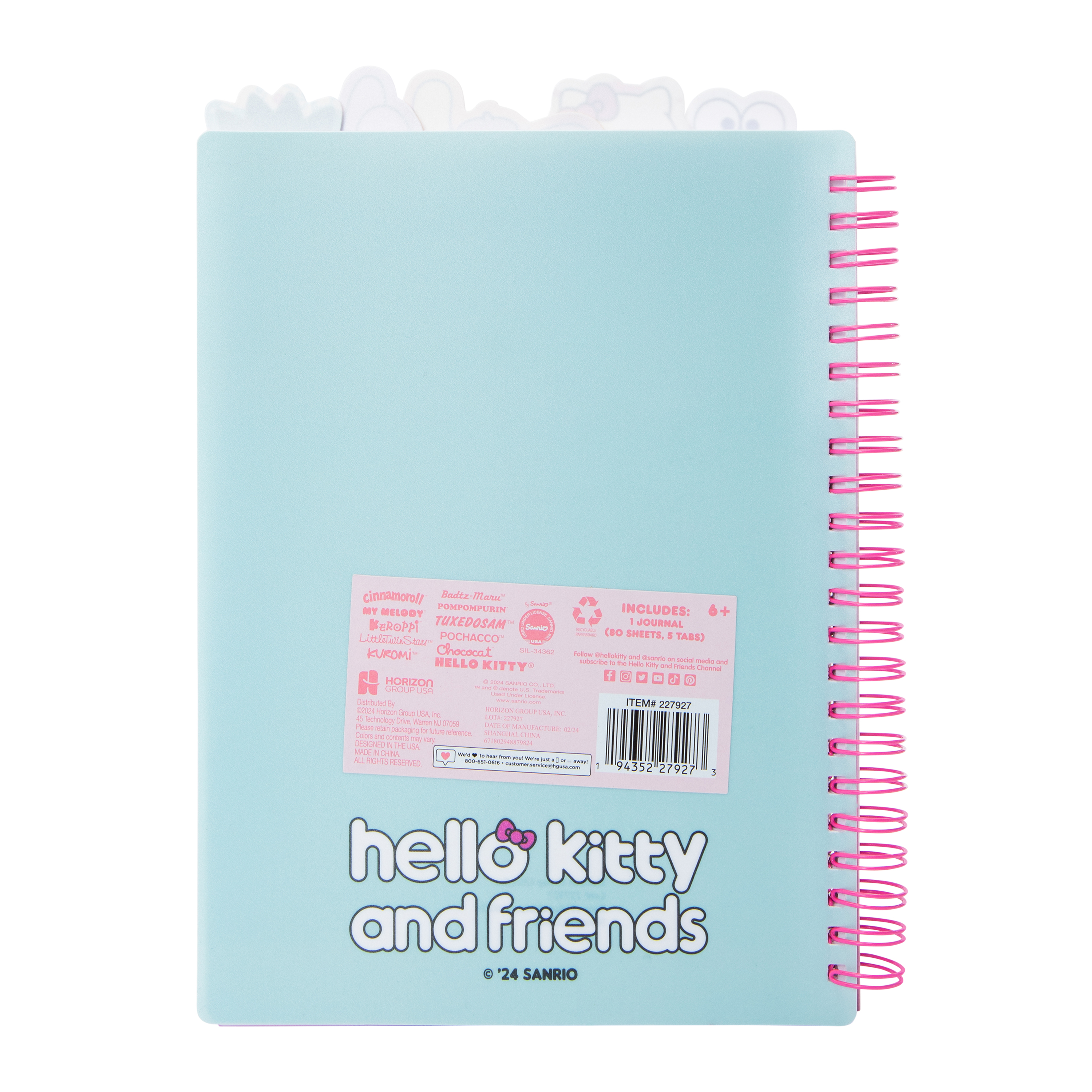 Hello Kitty And Friends® Tab Journal
