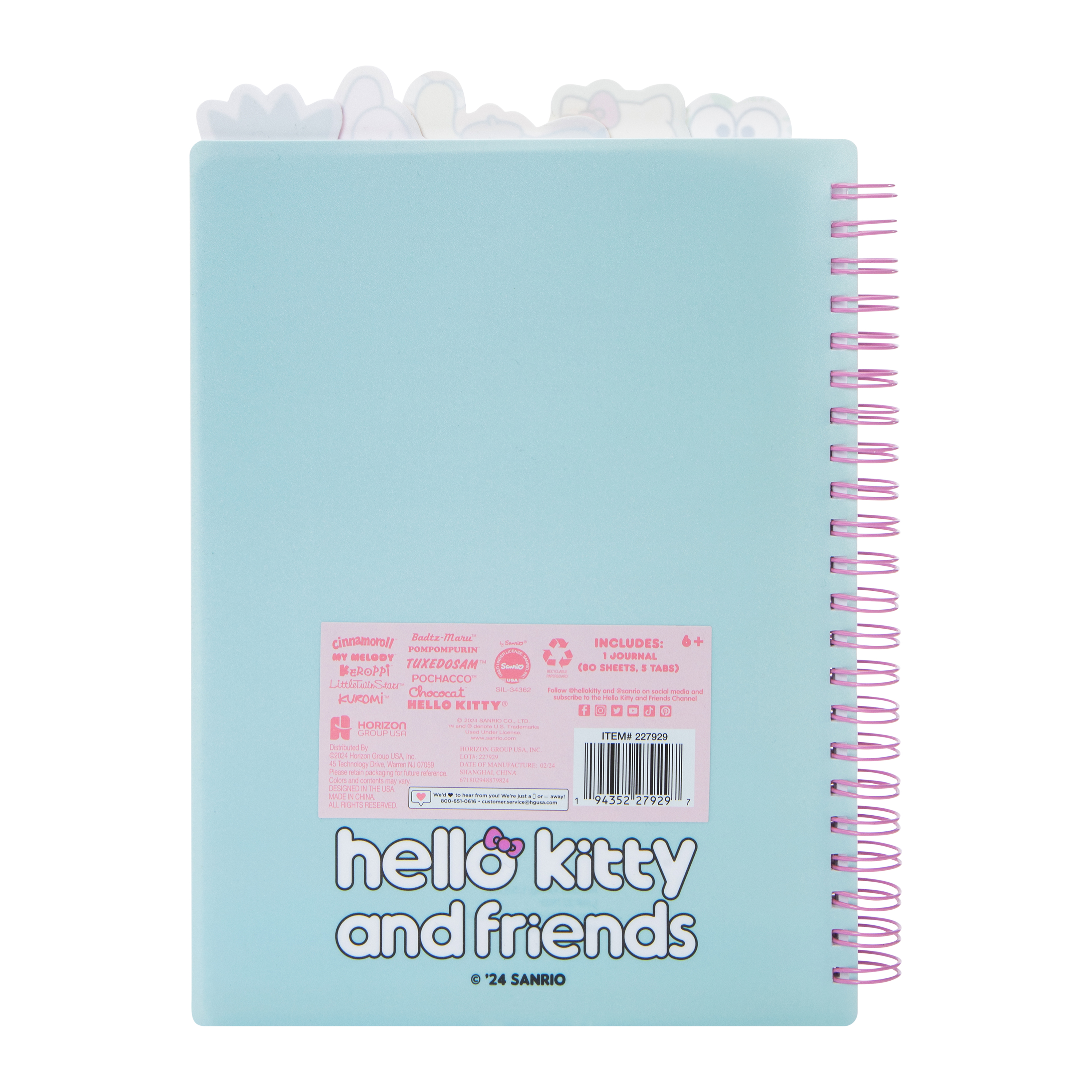Hello Kitty And Friends® Tab Journal