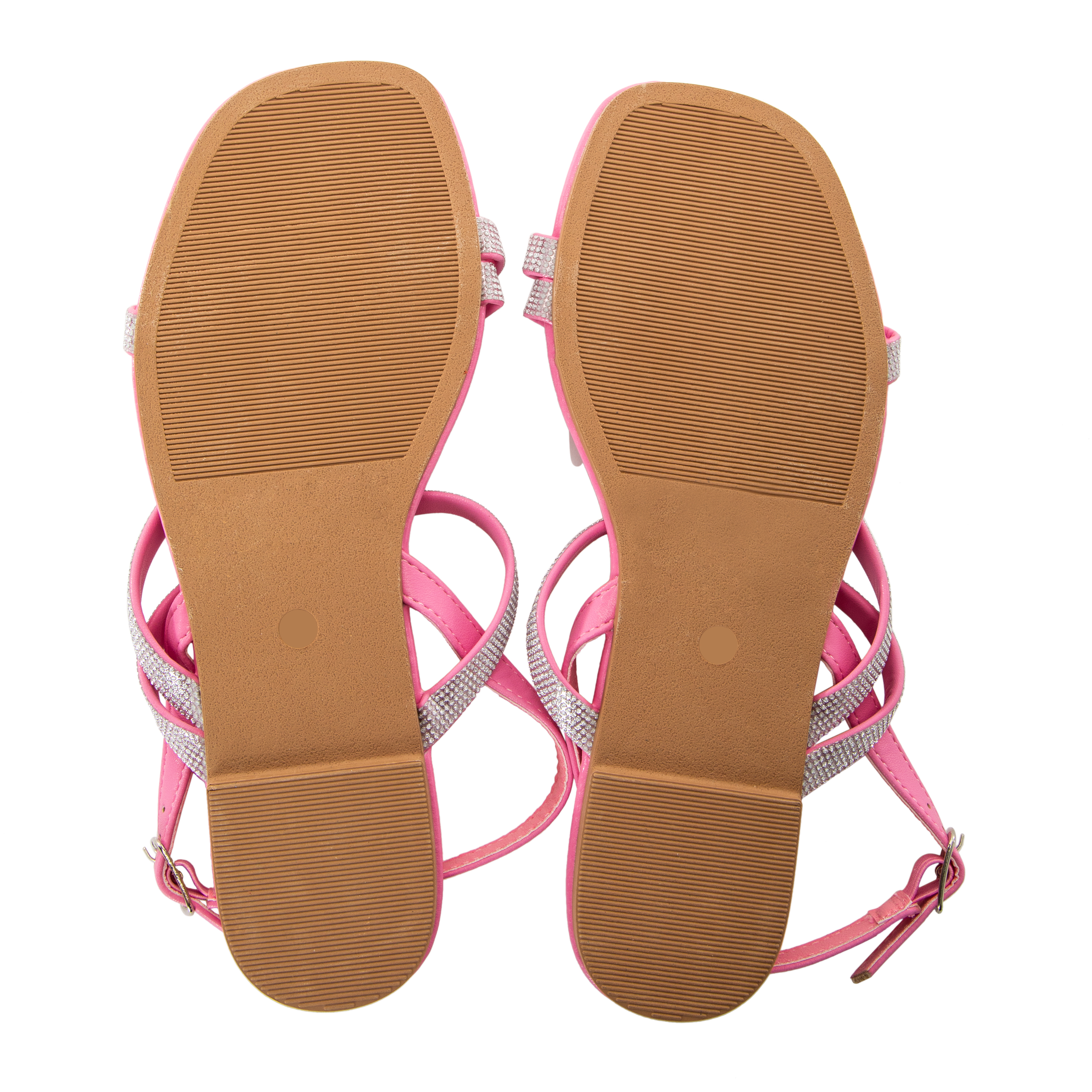 Ladies Strappy Rhinestone Sandals