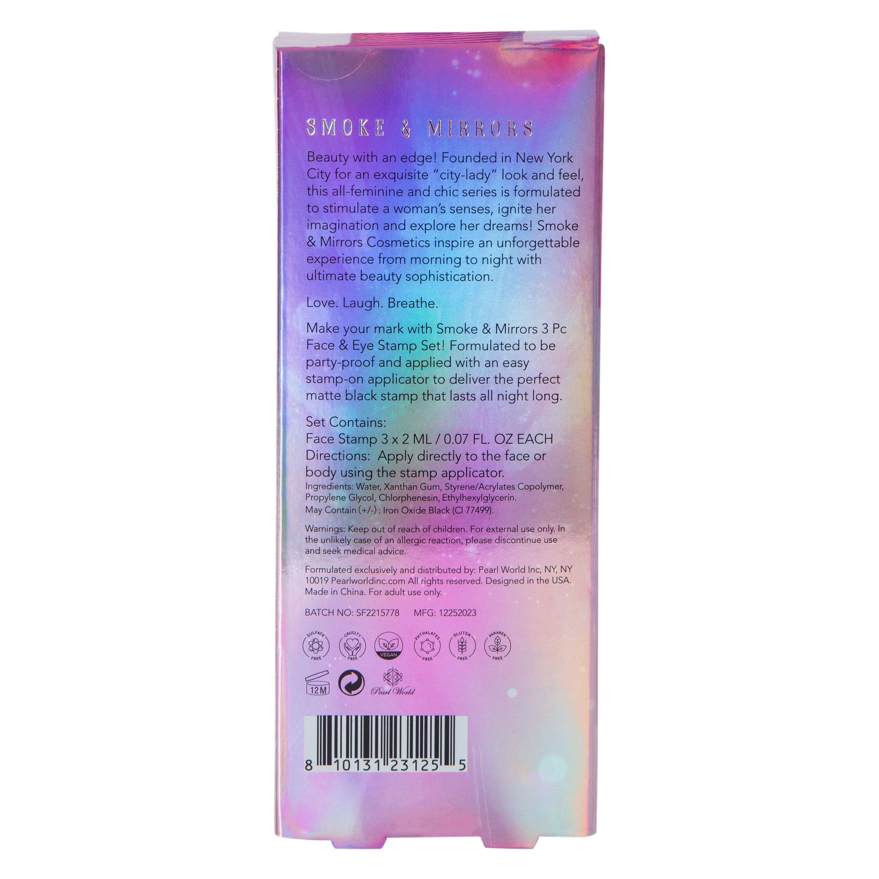 Face & Eye Makeup Stamp Set 3-Count