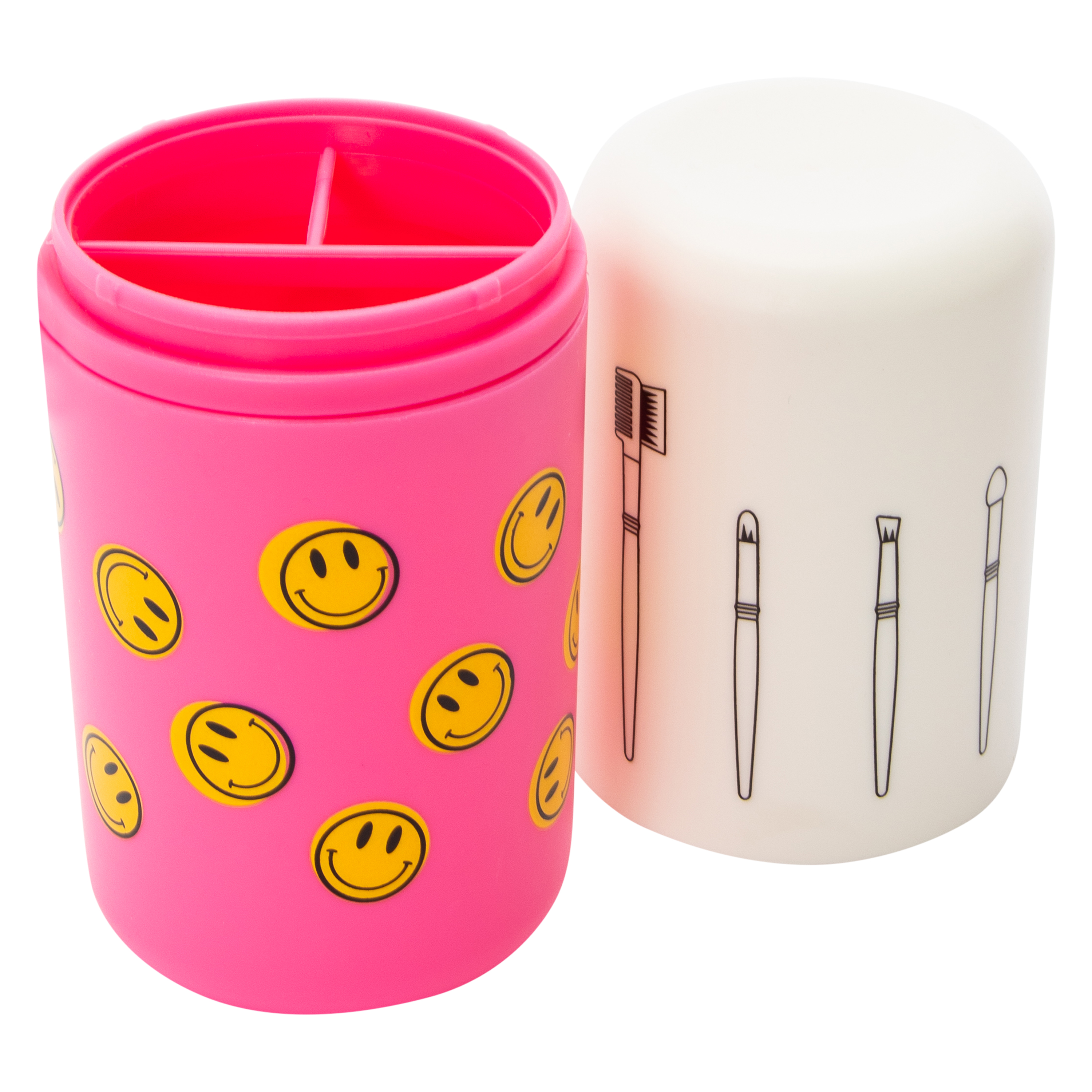 Happy Face Travel Makeup Brush Holder