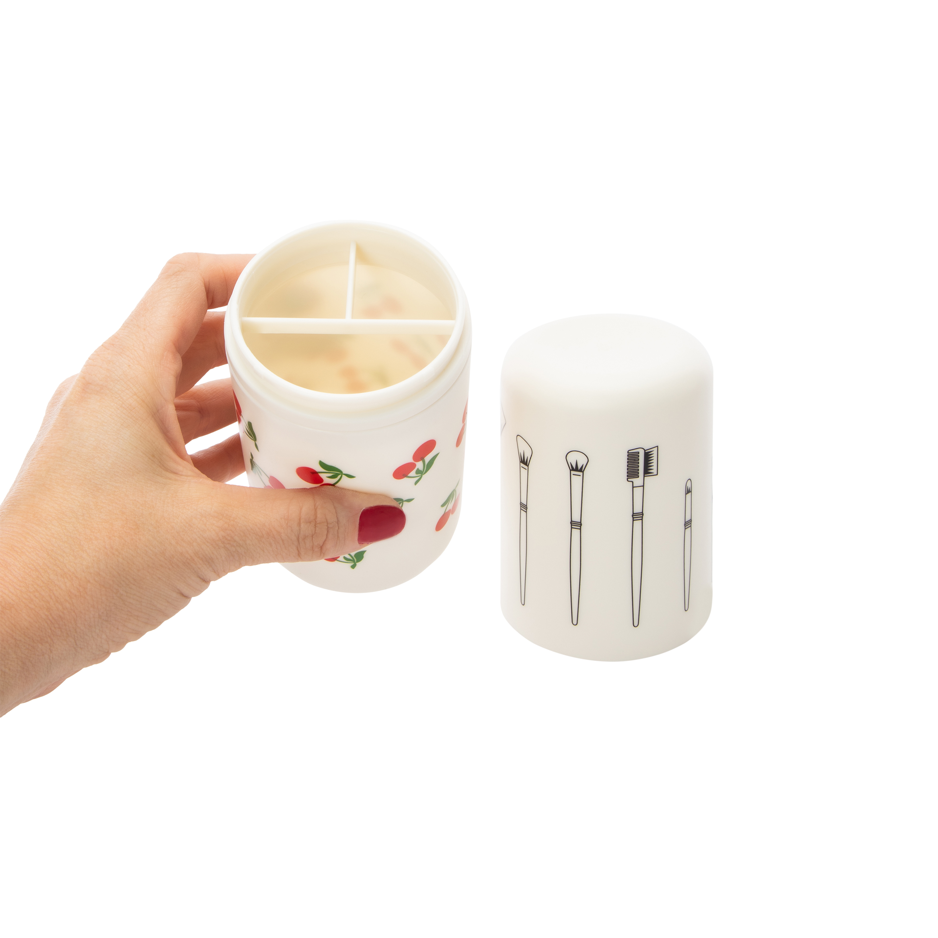 Printed Travel Makeup Brush Set