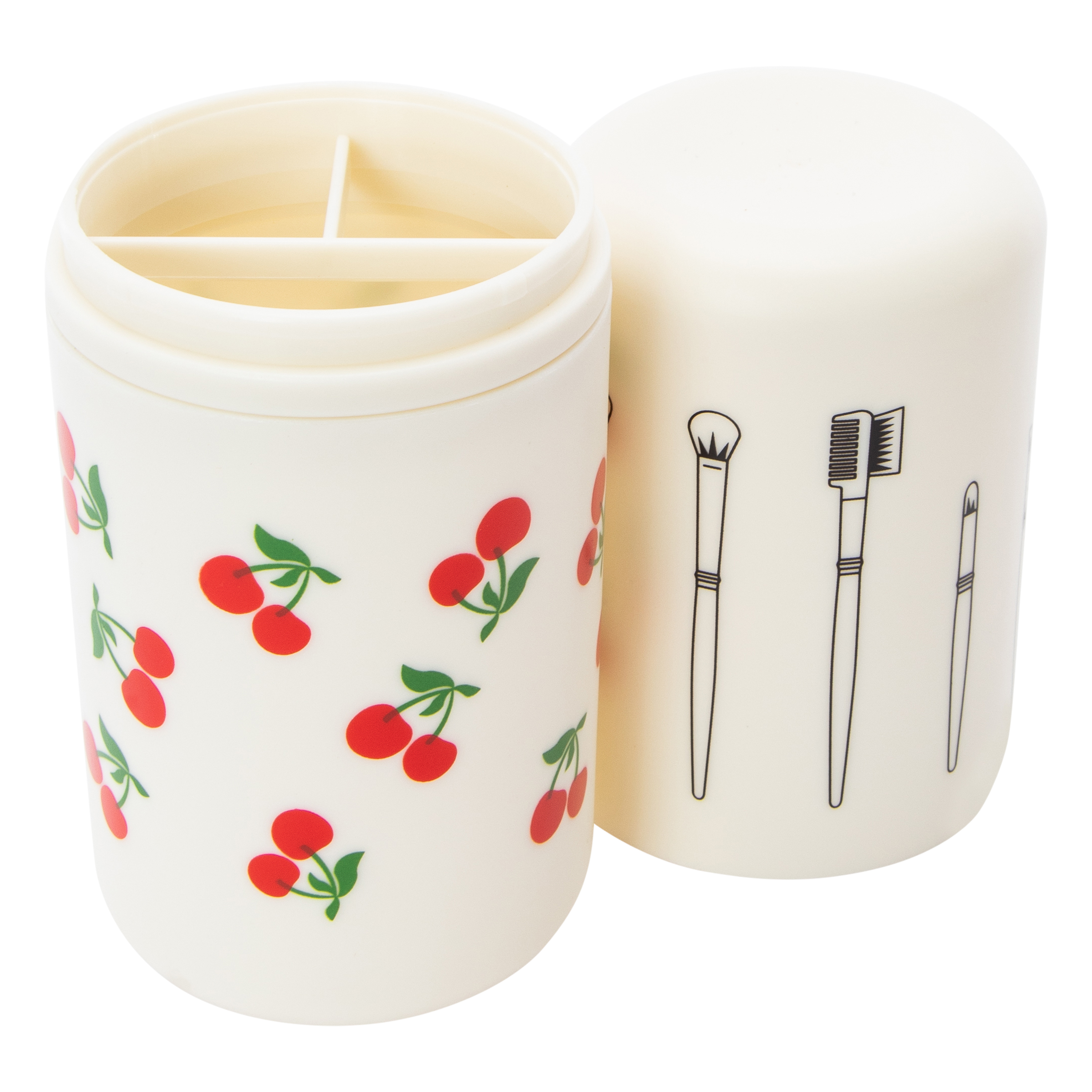 Printed Travel Makeup Brush Set