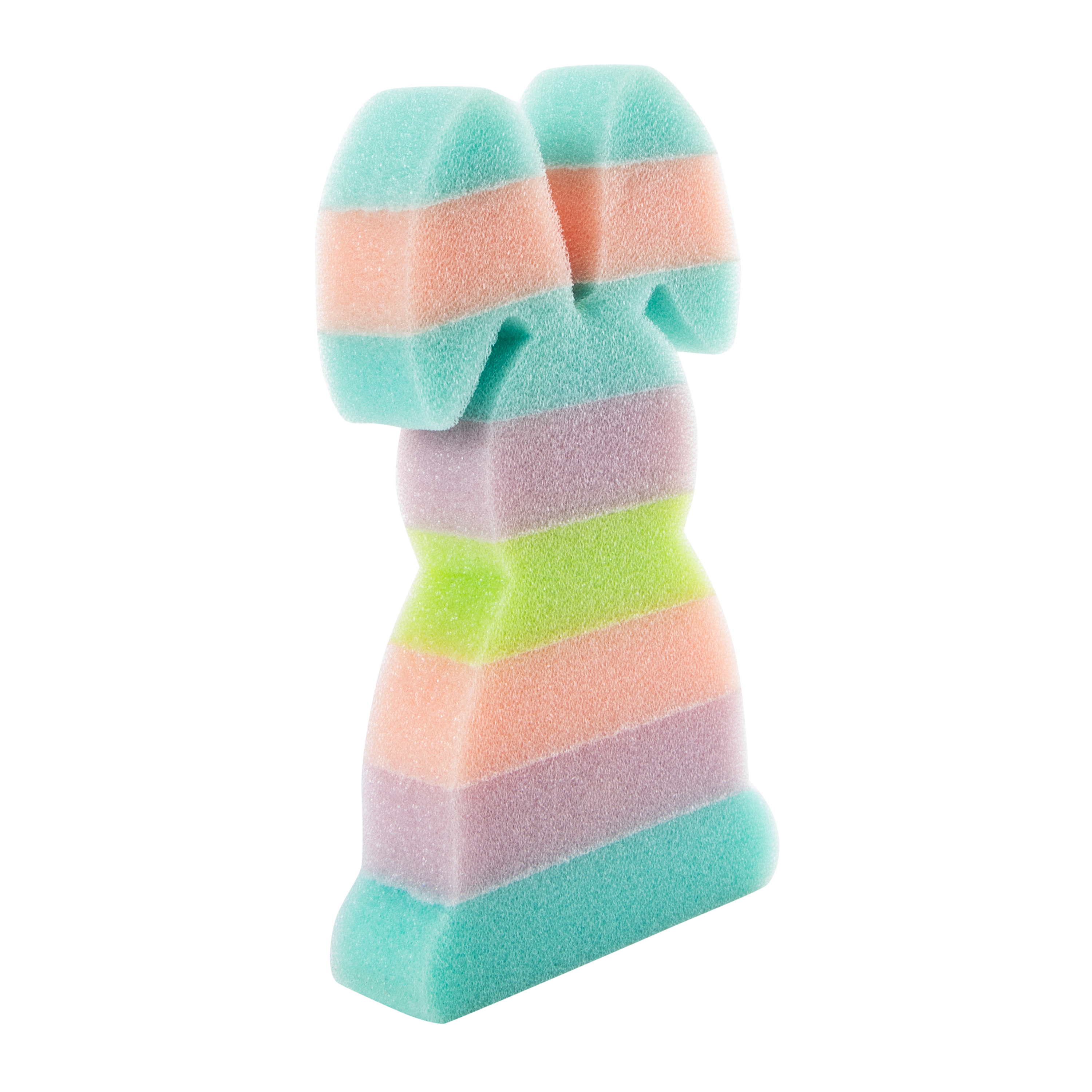 Shaped Bath Sponge With Pouf