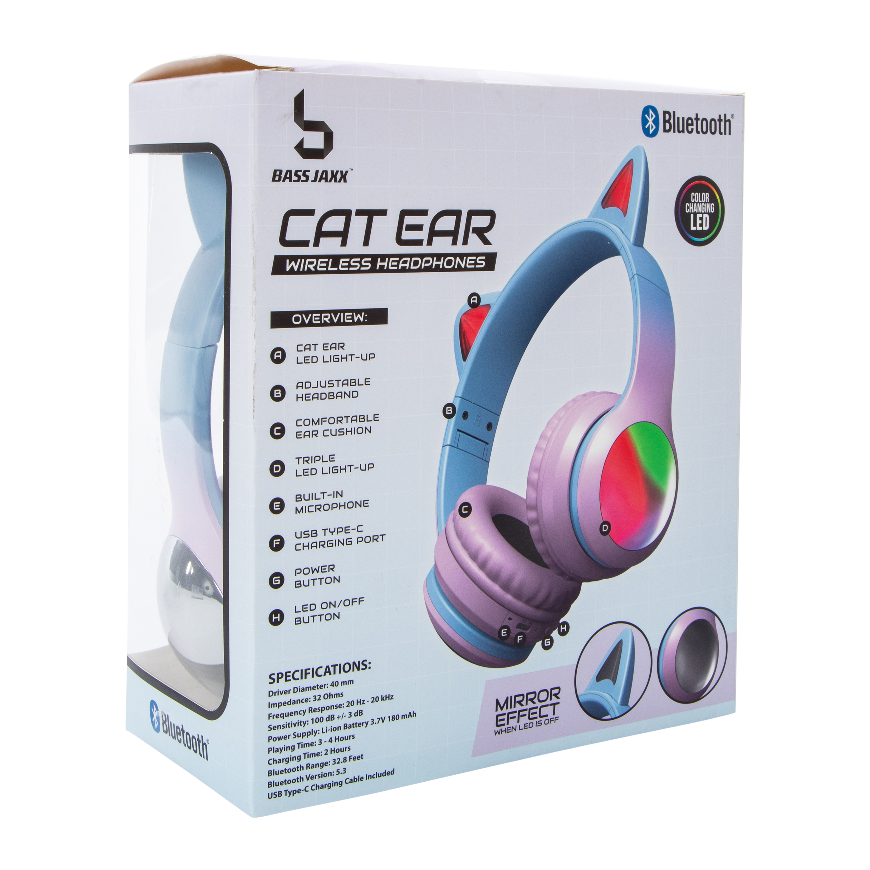 Cat Ear Bluetooth® LED Wireless Headphones