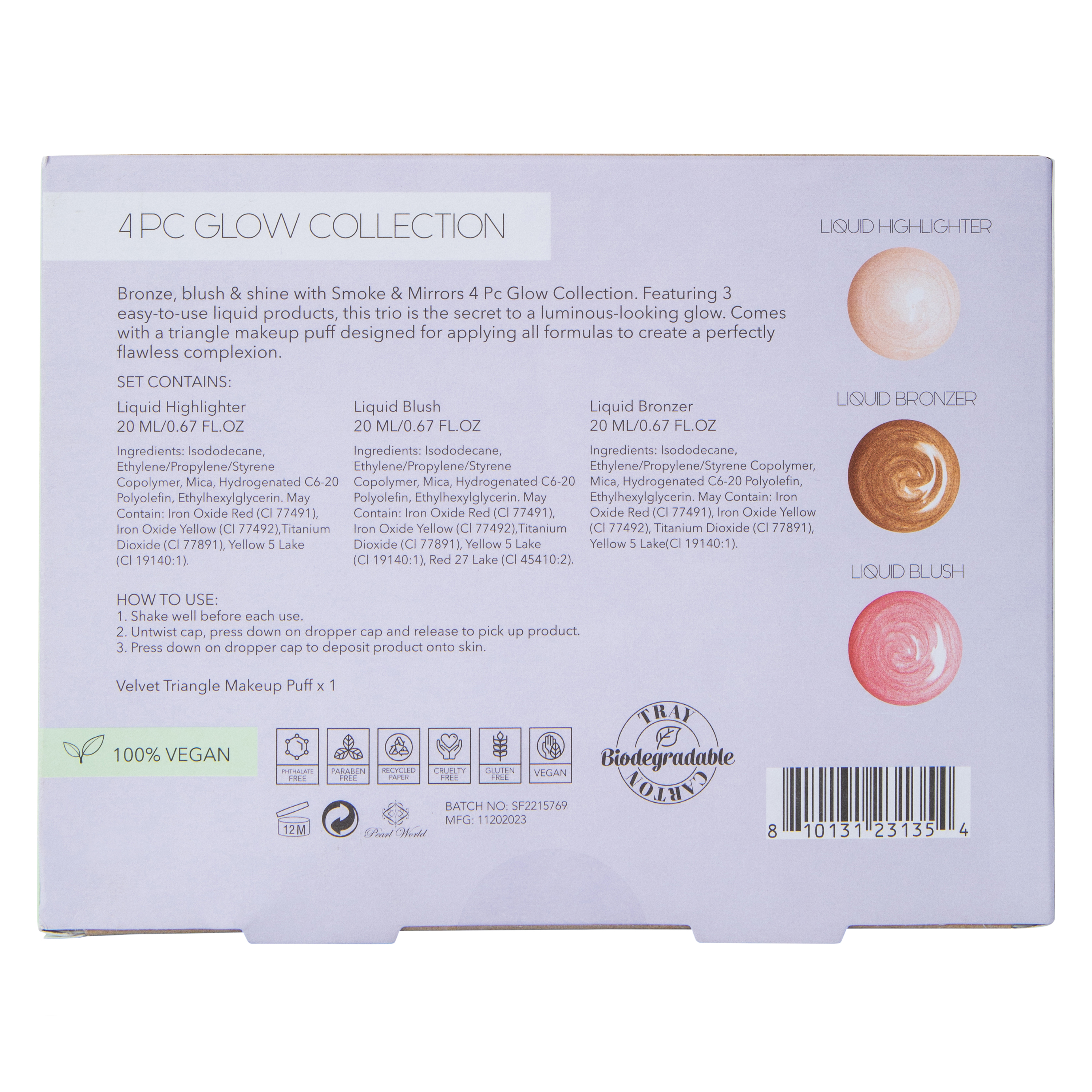 Let It Glow 4-Piece Contouring Makeup Set